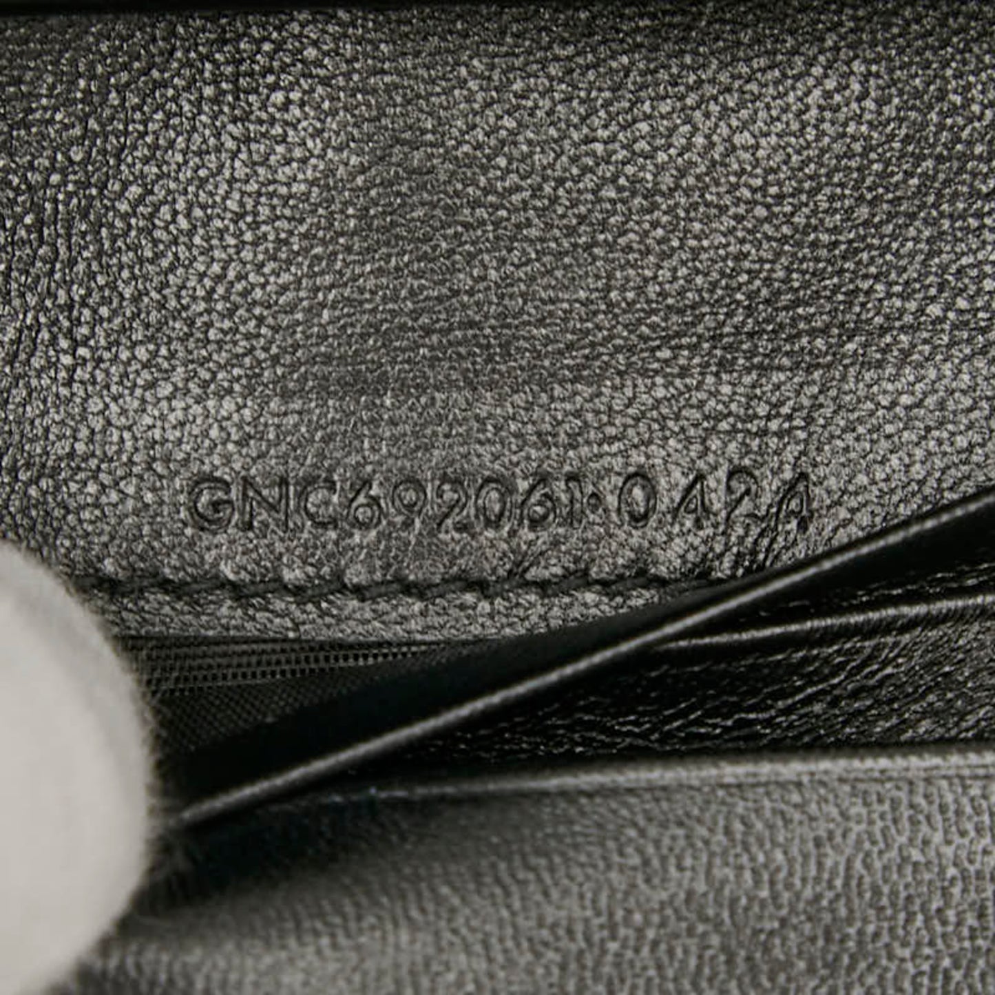 Saint Laurent Ysl Cassandra Tri-Fold Compact Wallet 692061 Black Leather