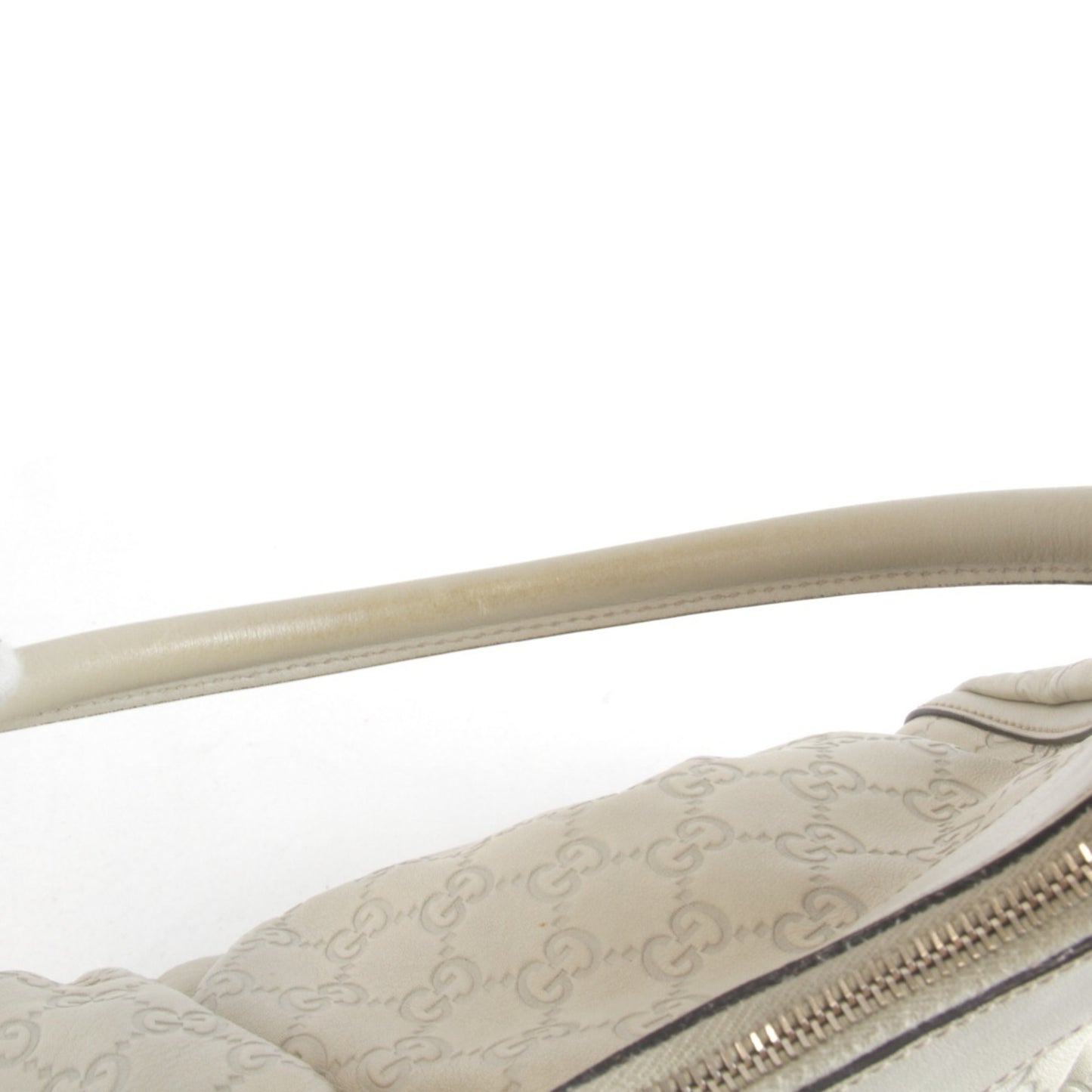 Gucci 190525 49375 Abby Line Shoulder Bag Ivory Guccissima