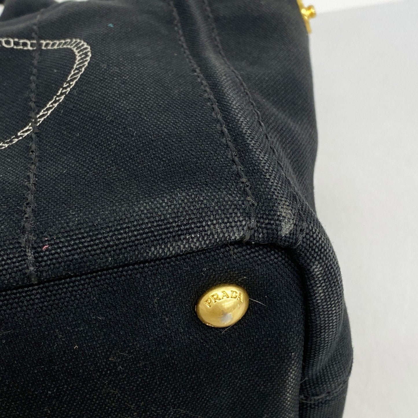 Prada Canapa Canvas Tote Bag