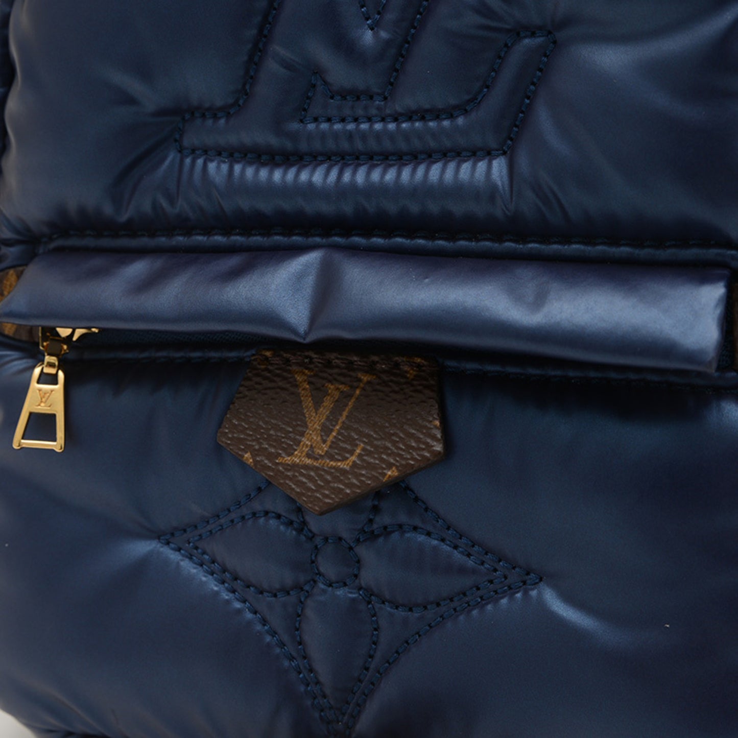 Louis Vuitton Monogram Palm Springs Backpack Mini Rucksack Blue Metallic M21060 Bp