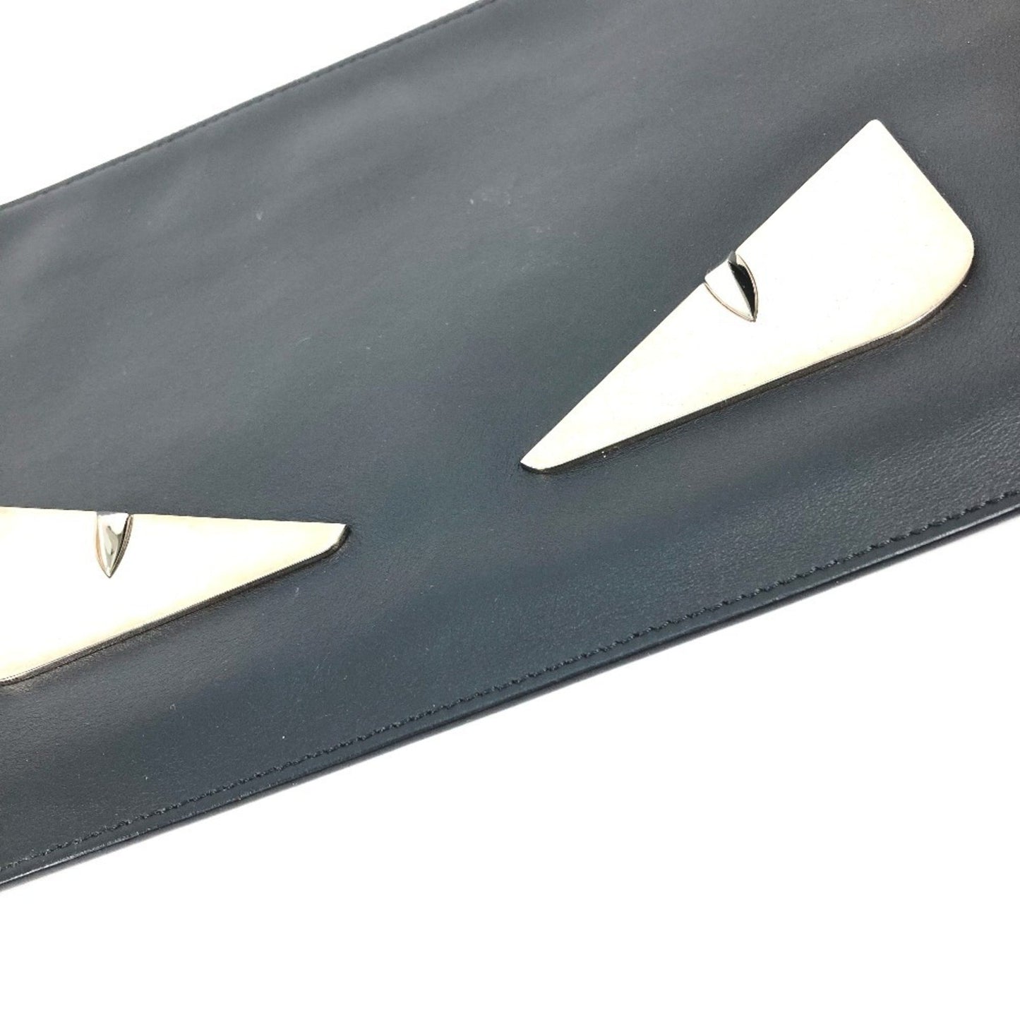 Fendi 7N0078 Monster Bugs Pouch Bag Clutch Leather