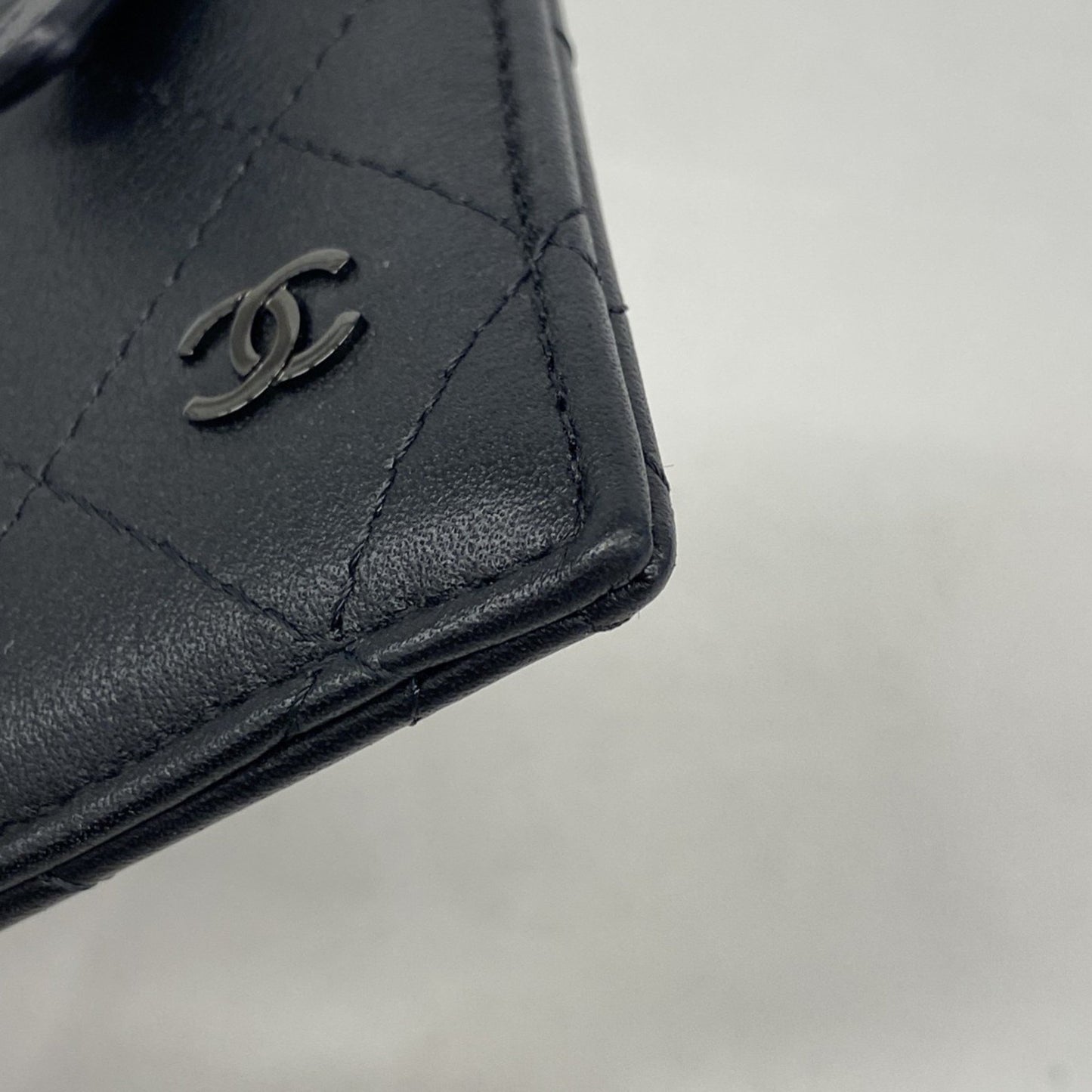 Chanel Wallet/Coin Case Matelasse Lambskin Black