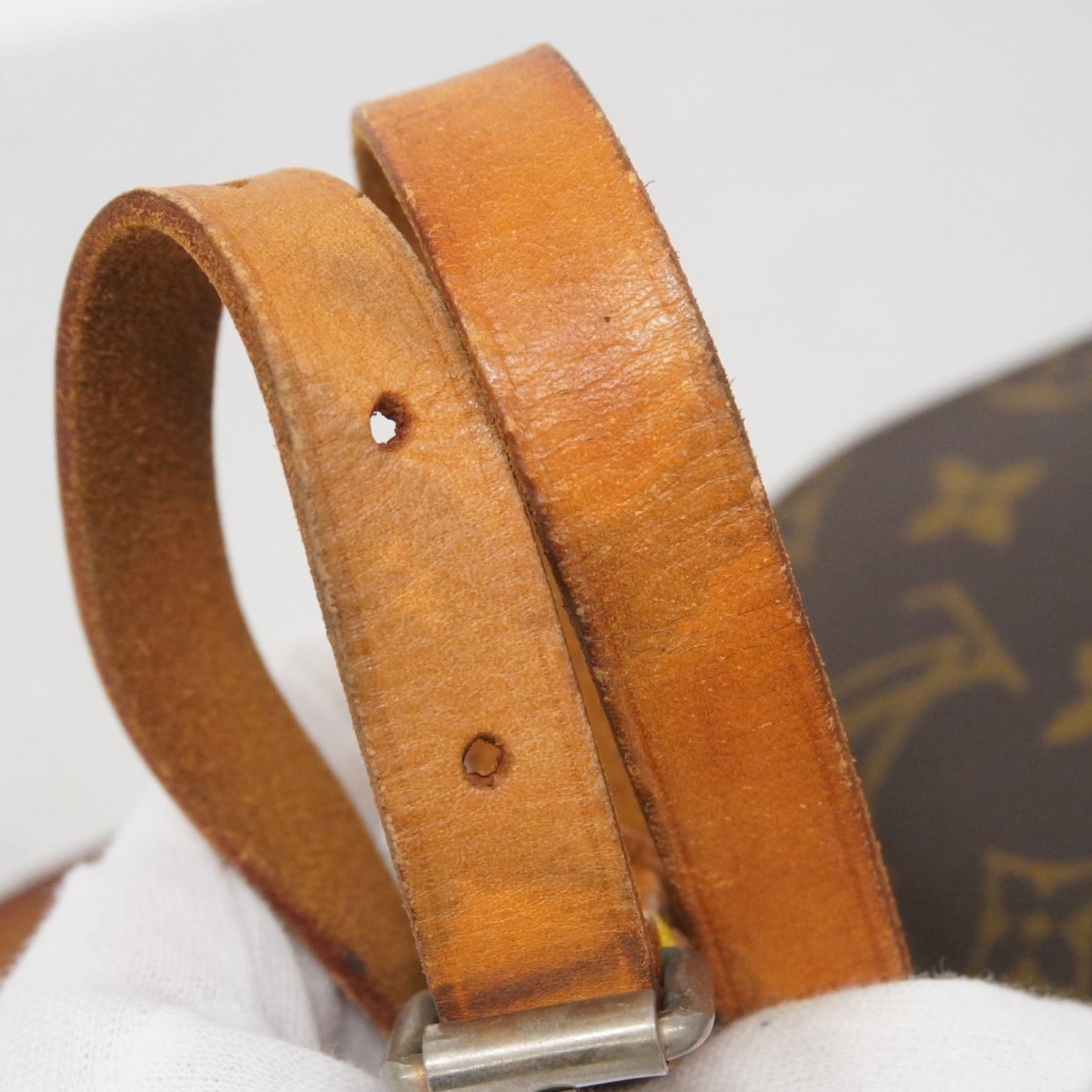 Louis Vuitton Monogram Mini Cartouchiere Shoulder Bag M51254 Brown