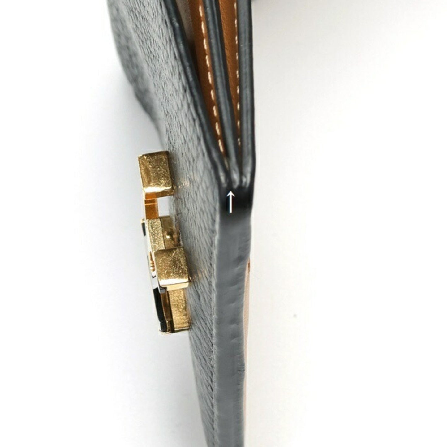 Louis Vuitton Lv Vertical Wallet Compact M81561 Taurillon Leather Noir S-157399