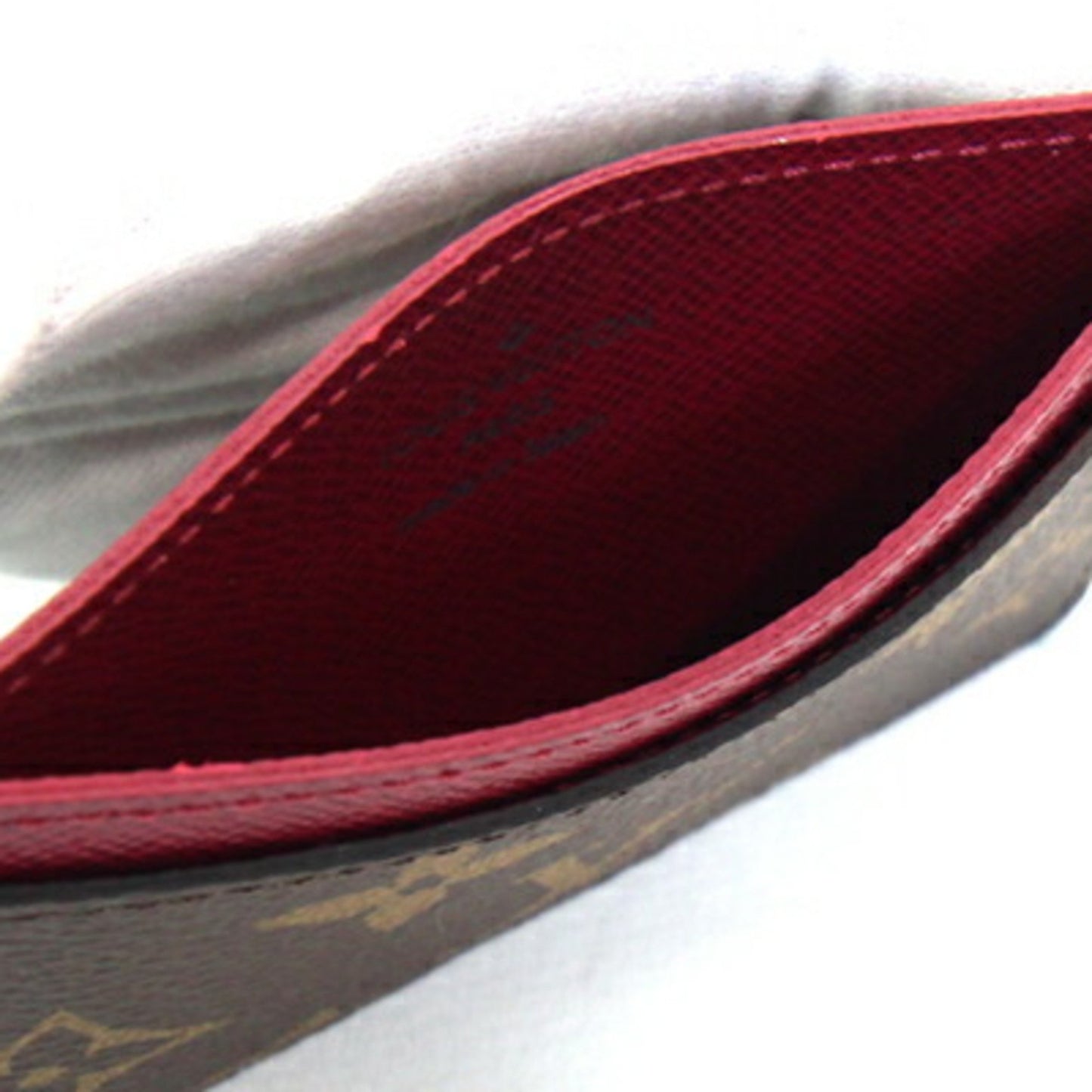 Louis Vuitton Card Case Monogram Porte Carte Sample M60703 Fuchsia Pass
