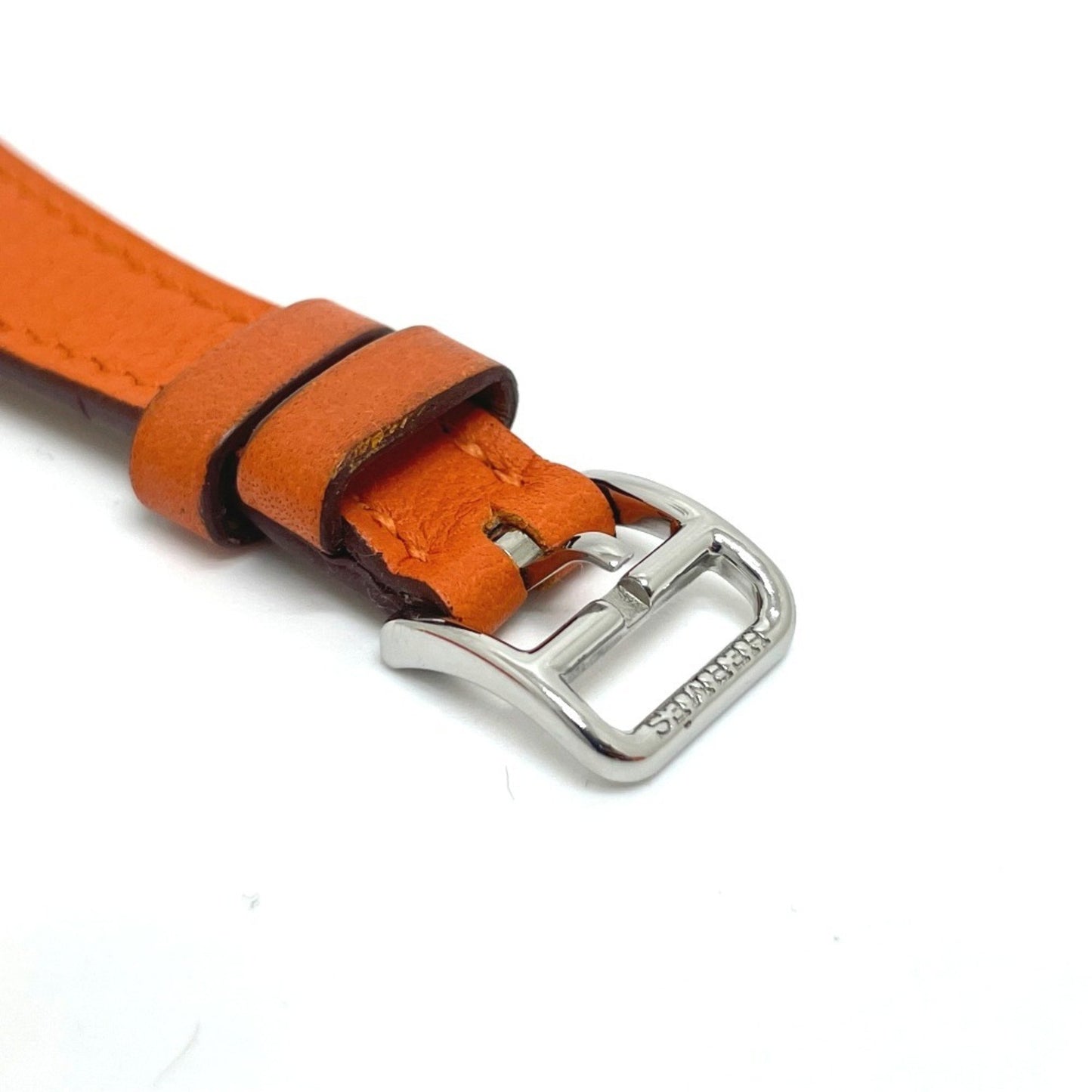 Hermes Fg2.110 Faubourg Manchette Quartz Watch With Stainless Steel/Leather Strap