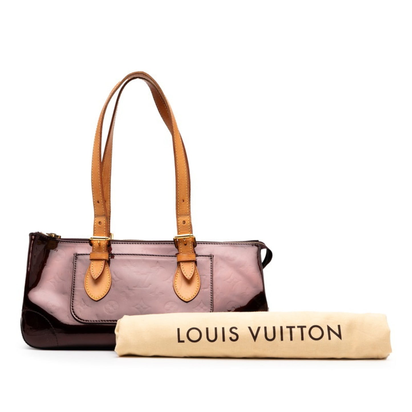 Louis Vuitton Monogram Vernis Rosewood Avenue Handbag/Shoulder Bag M93510 In Amaranth Purple Patent