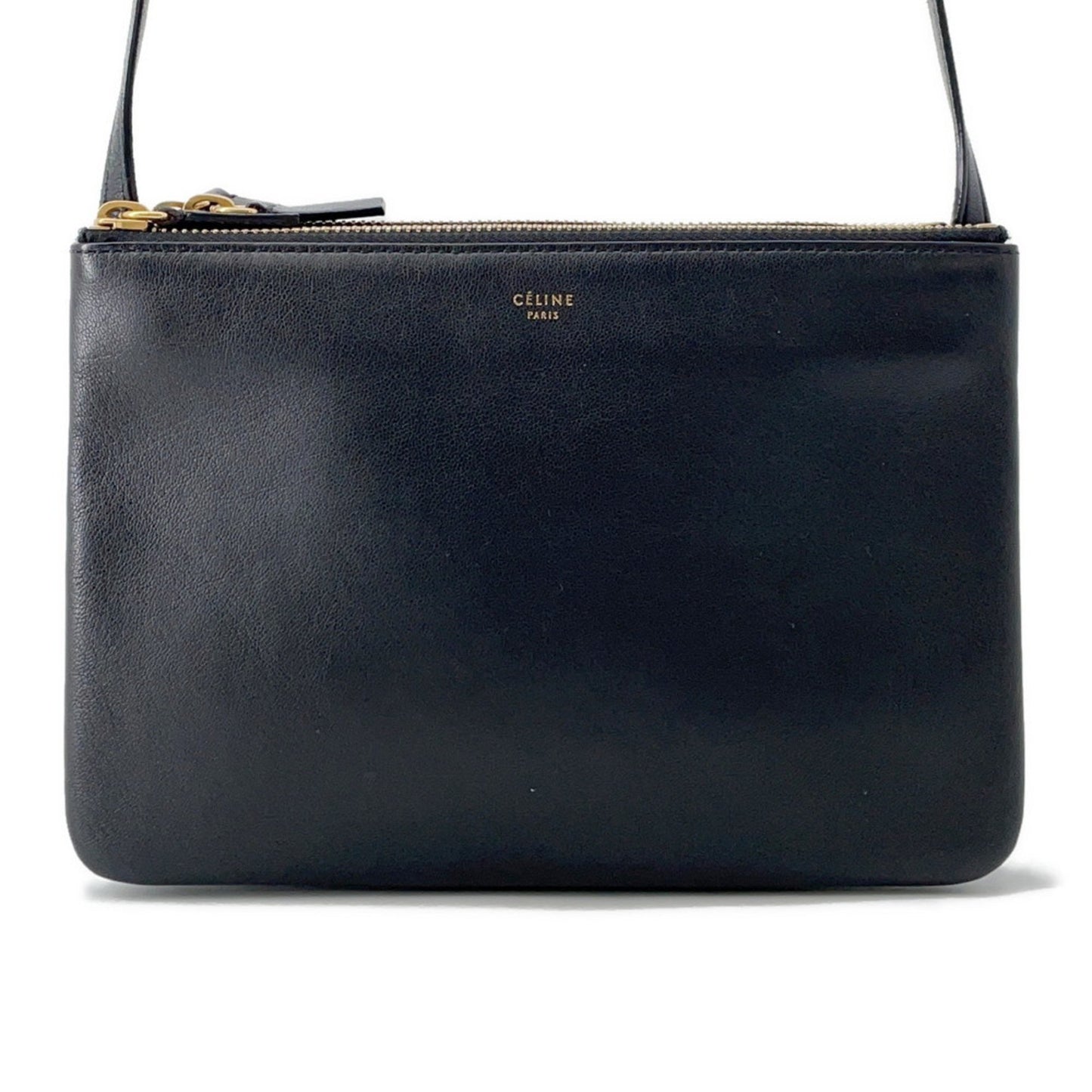 Celine Trio Small Shoulder Bag 192033 Celine Black