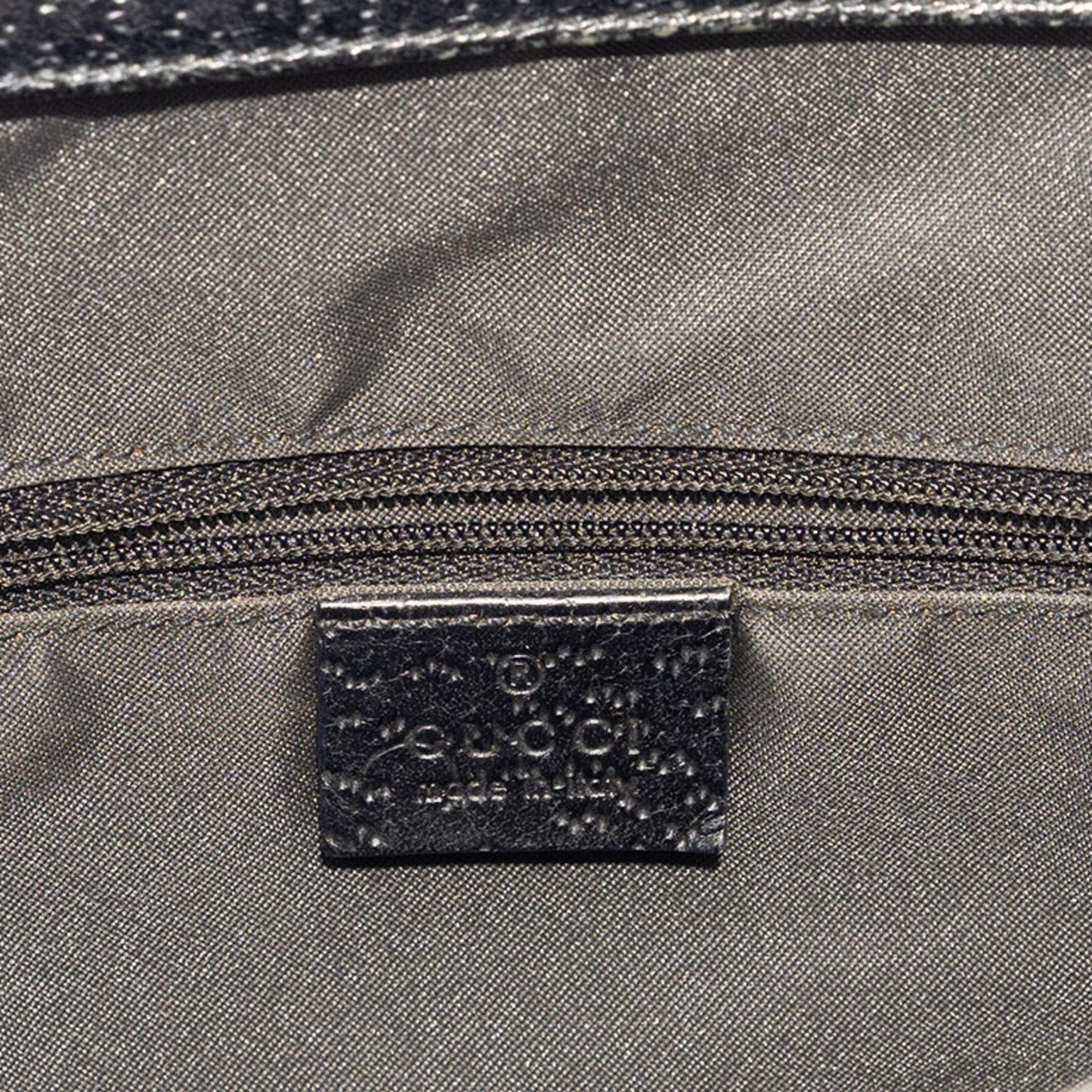 Gucci Bamboo Tote Bag 035694 Leather Black