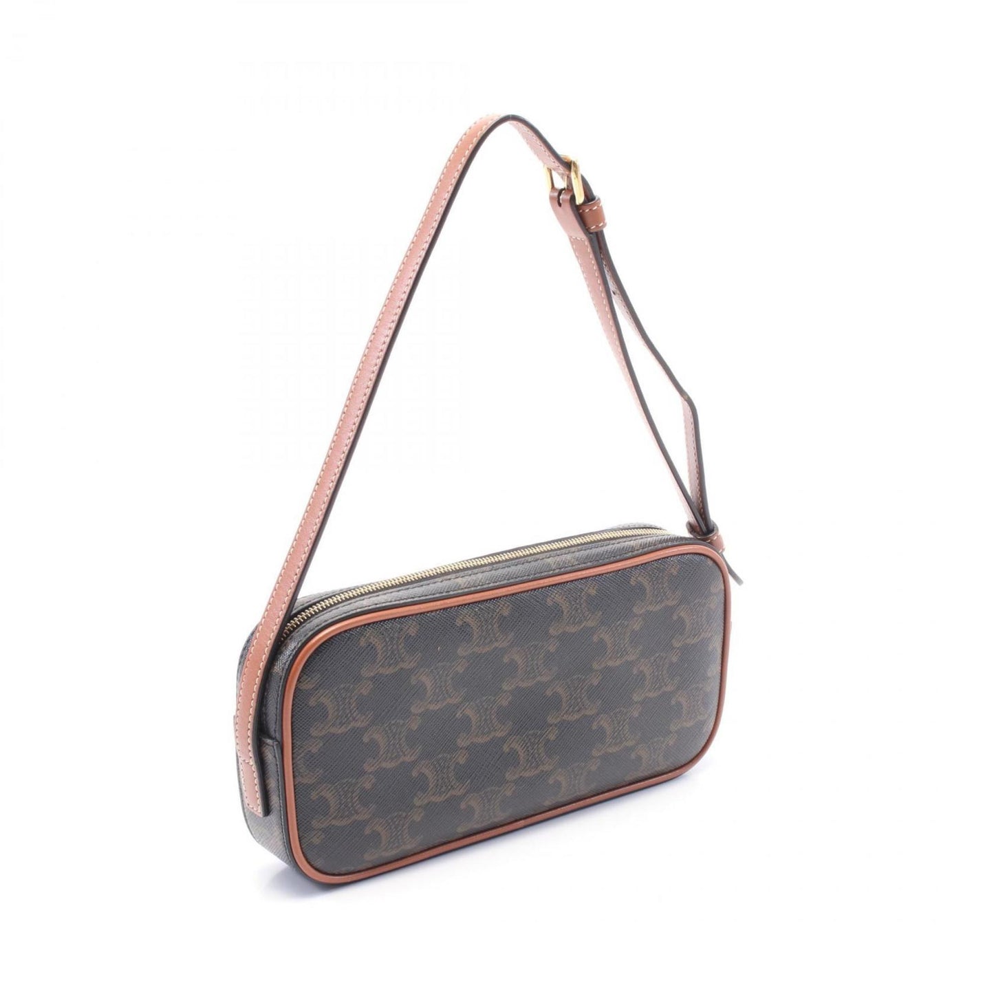 Celine Cuir Triomphe Mini Camera Bag Shoulder Coated Canvas Leather