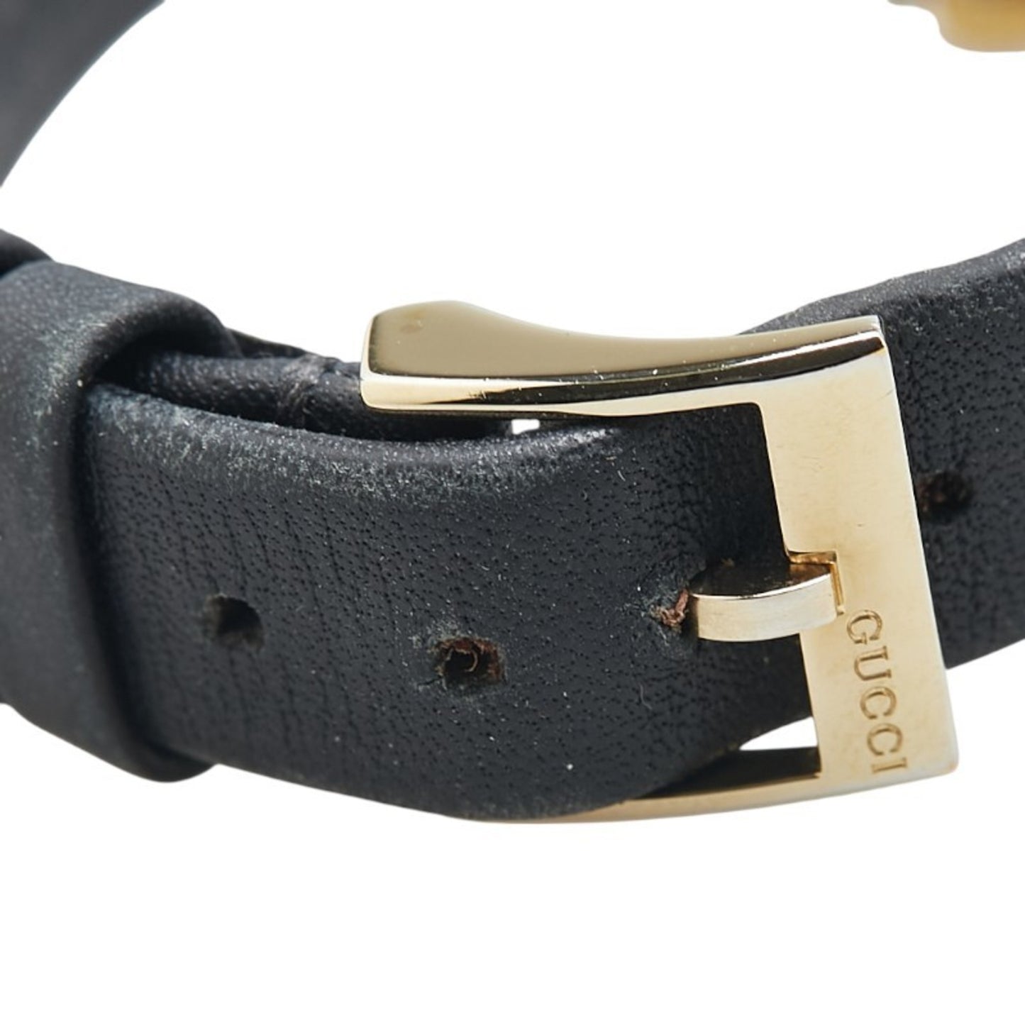 Gucci G Timeless Watch 126.5 Quartz Silver Dial Stainless Steel Leather