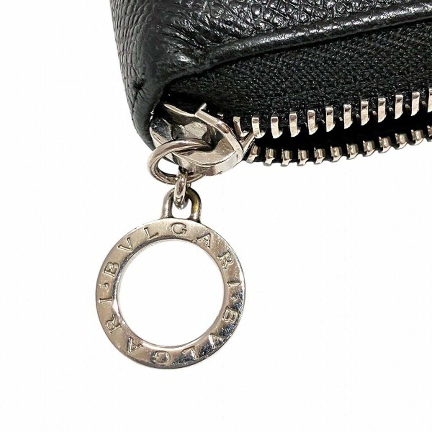 Bvlgari Man Round Black Long Wallet