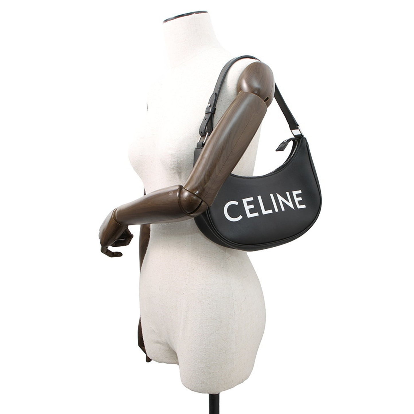 Celine Shoulder Bag Ava Leather 193953 Black