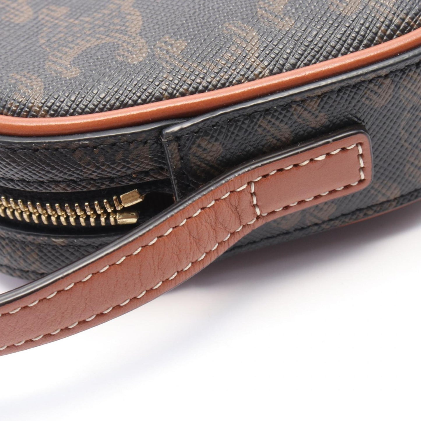 Celine Cuir Triomphe Mini Camera Bag Shoulder Coated Canvas Leather