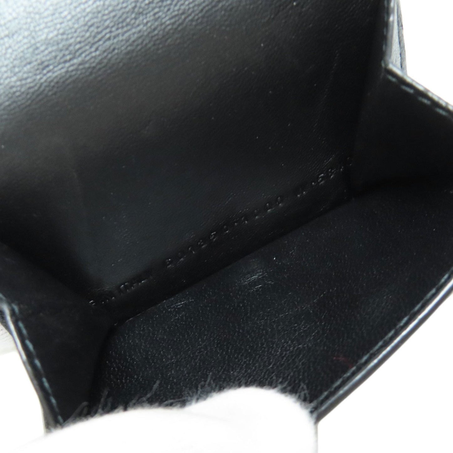 Balenciaga Tri-Fold Wallet Embossed Bi-Fold Leather