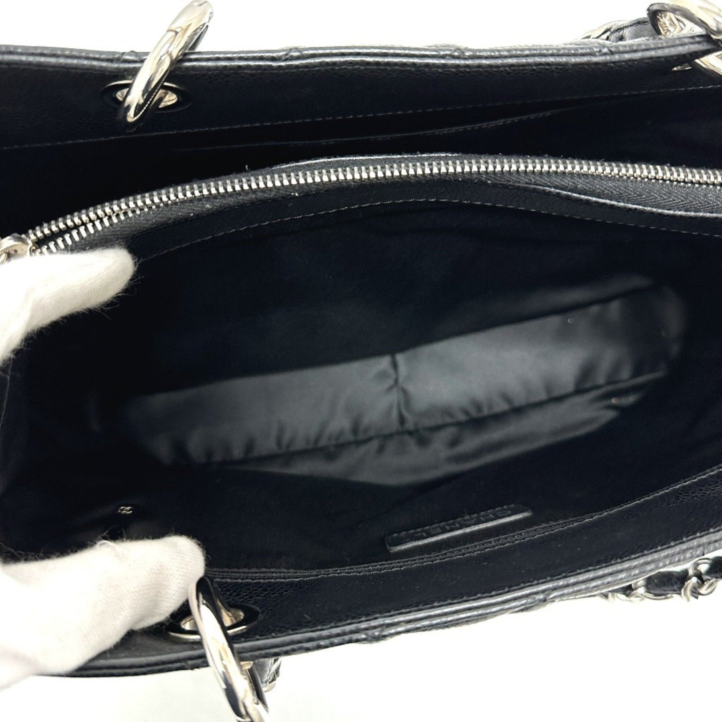 Chanel A50995 Cc Coco Mark Matelasse Gst Bag Chain Handbag Shoulder Tote Caviar Skin