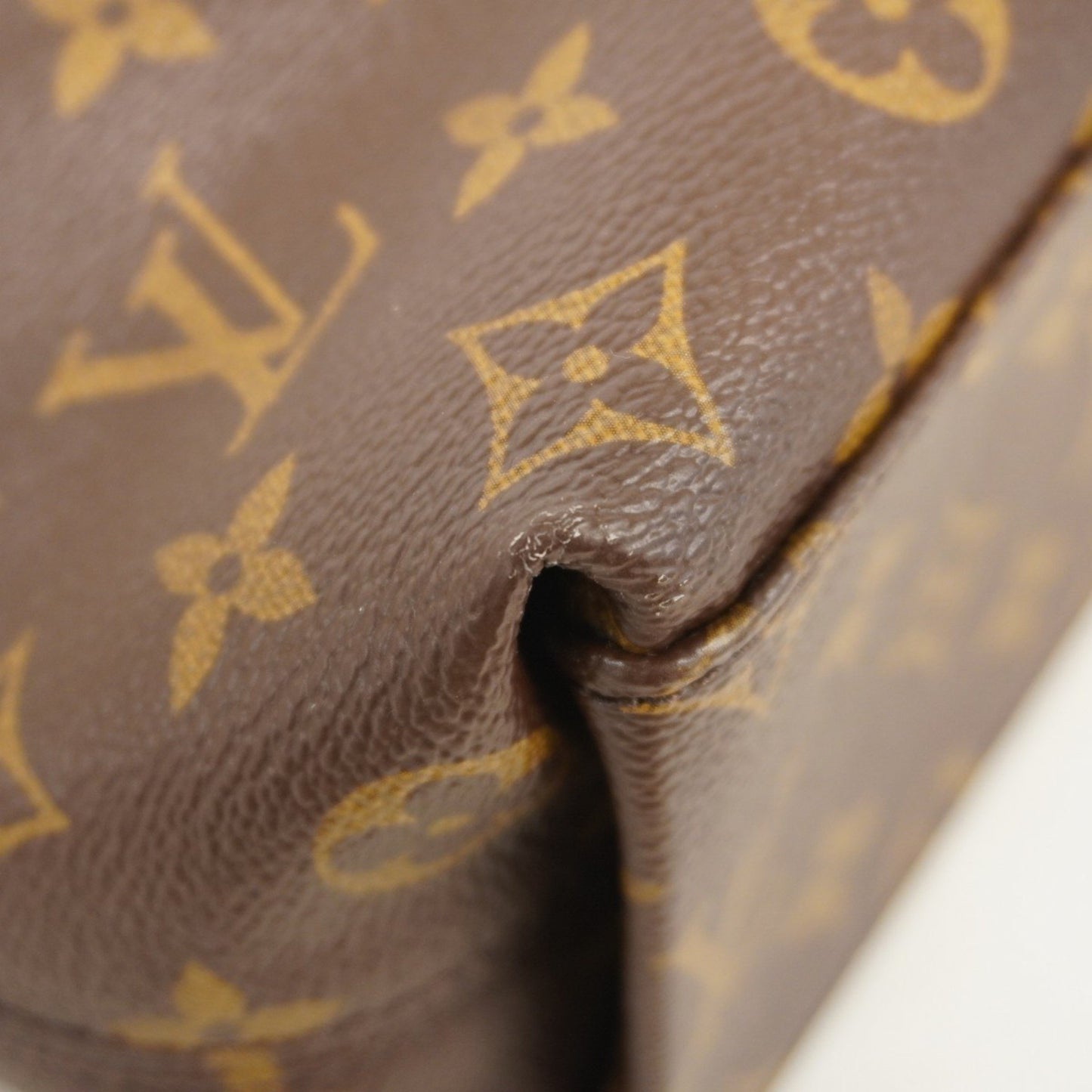 Louis Vuitton Monogram Tuileries Hobo Handbag M43155 Brown/Red 2-Way Bag