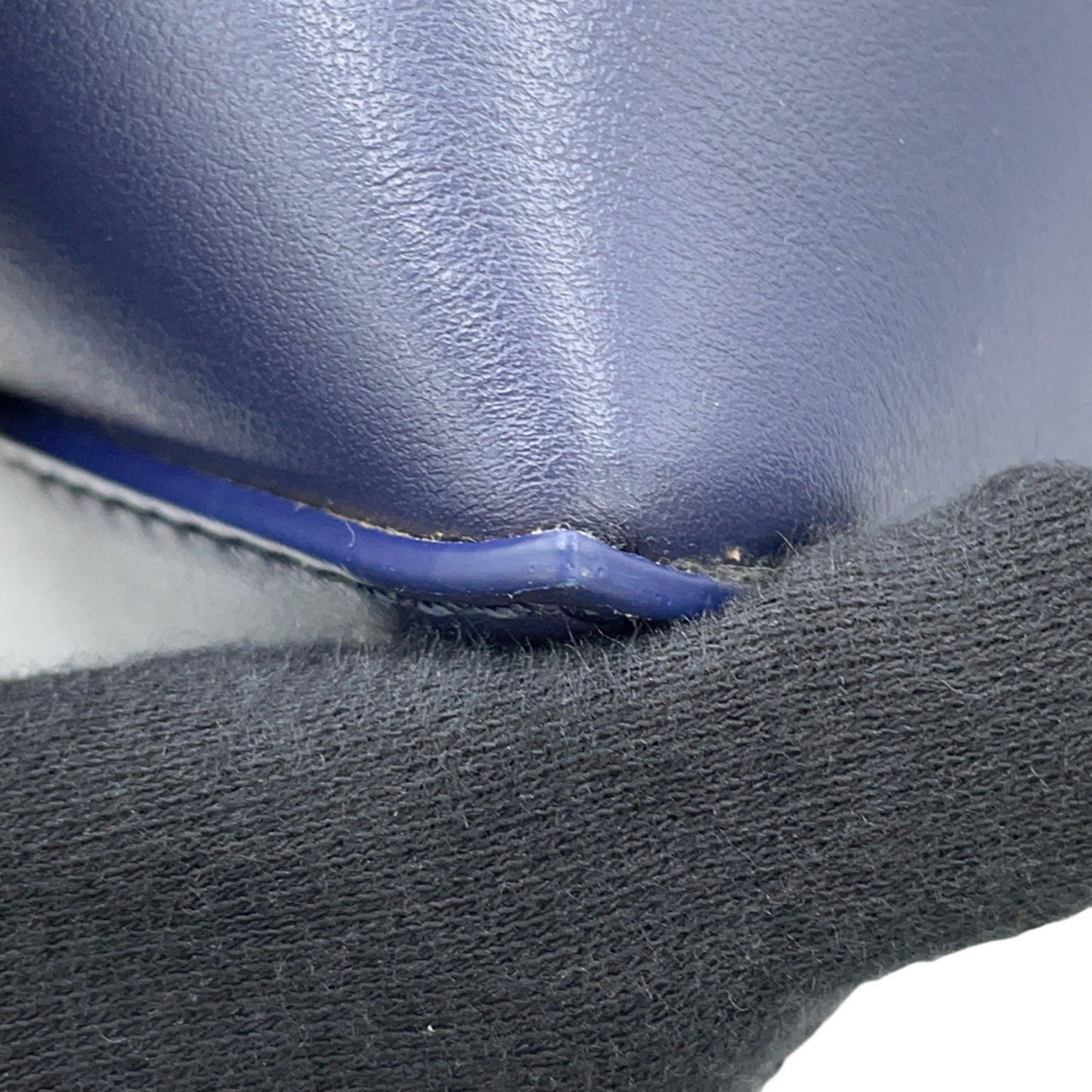 Loewe Handbag Puzzle Fold Mini Tote Shiny Calf Leather A657V25X01 2Way Navy