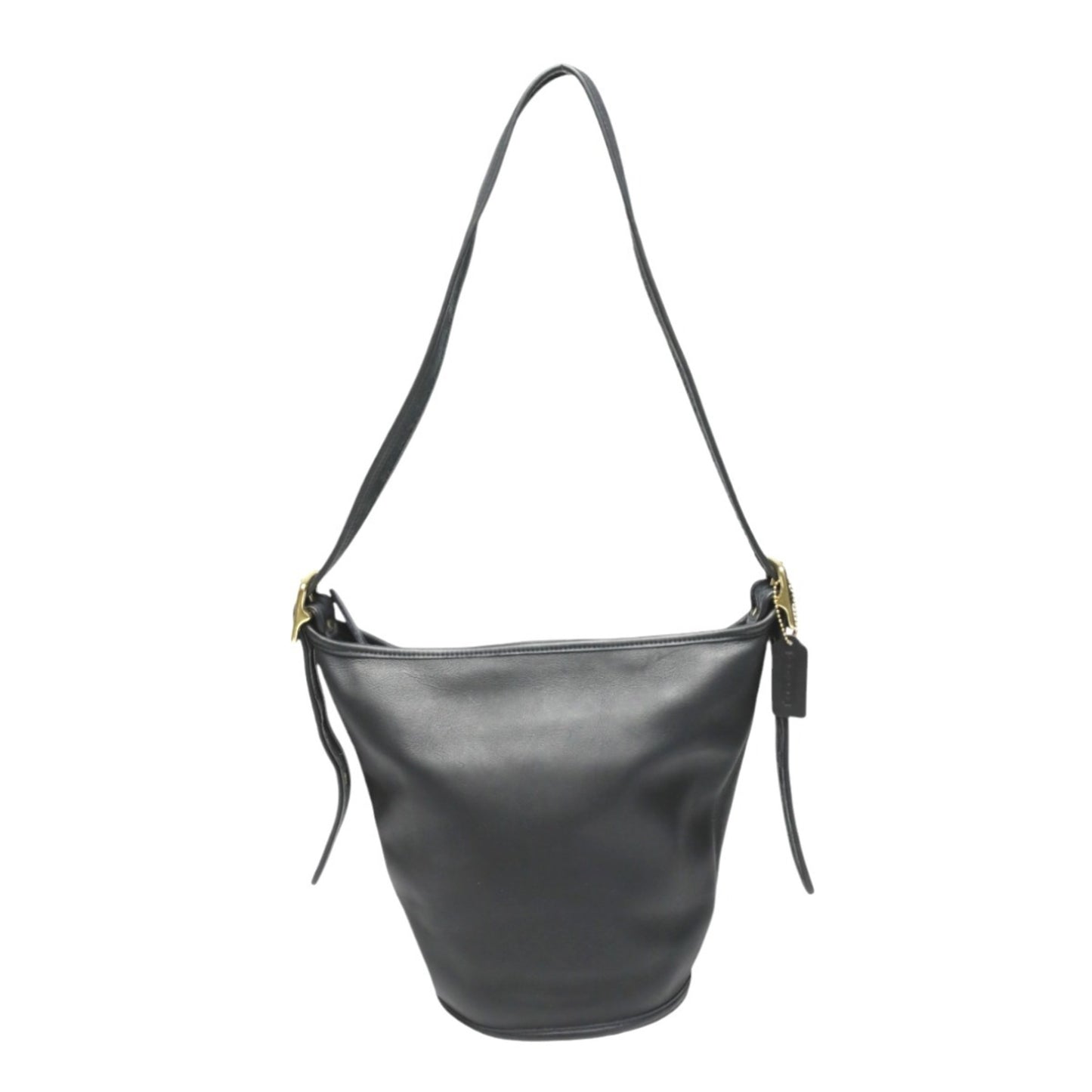 Coach Shoulder Bag Handbag Vintage Bucket Leather 9953 Black