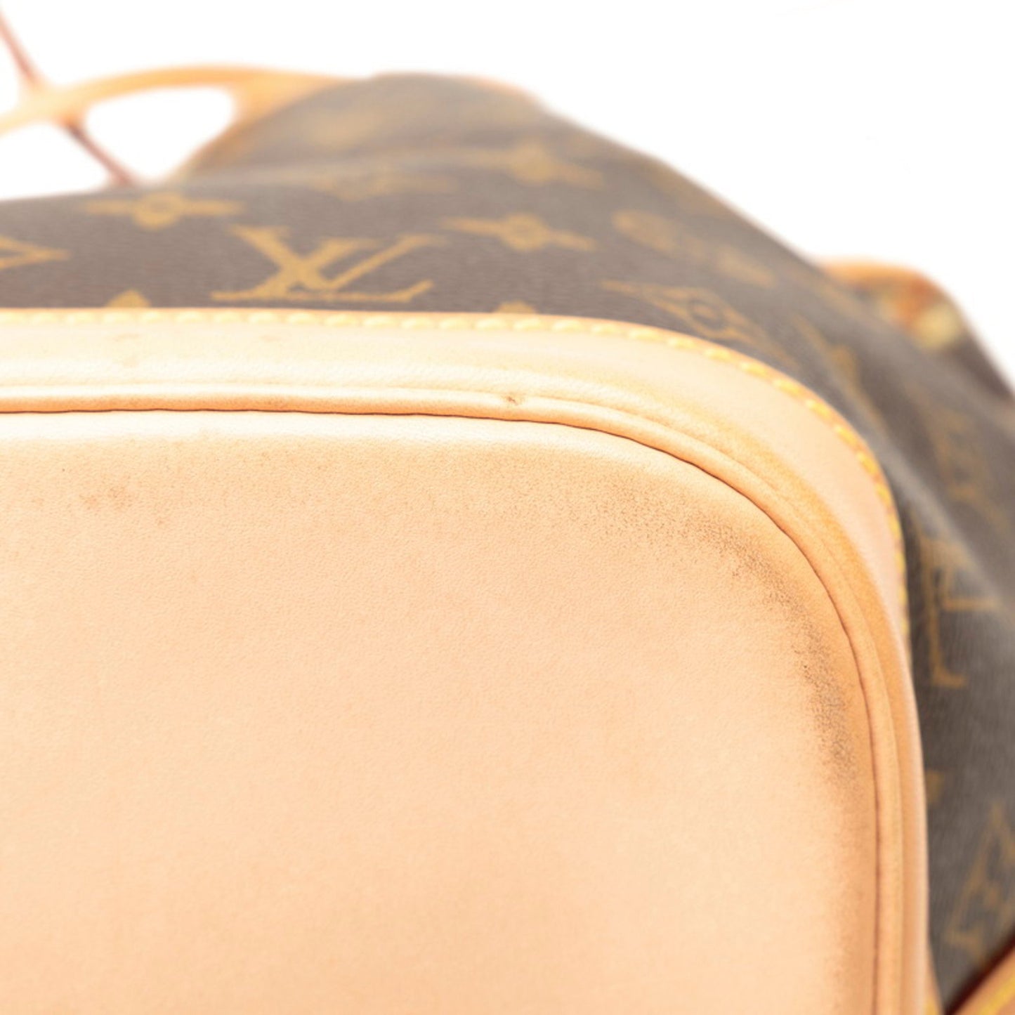 Louis Vuitton Monogram Noe Shoulder Bag M42224 Brown Pvc Leather
