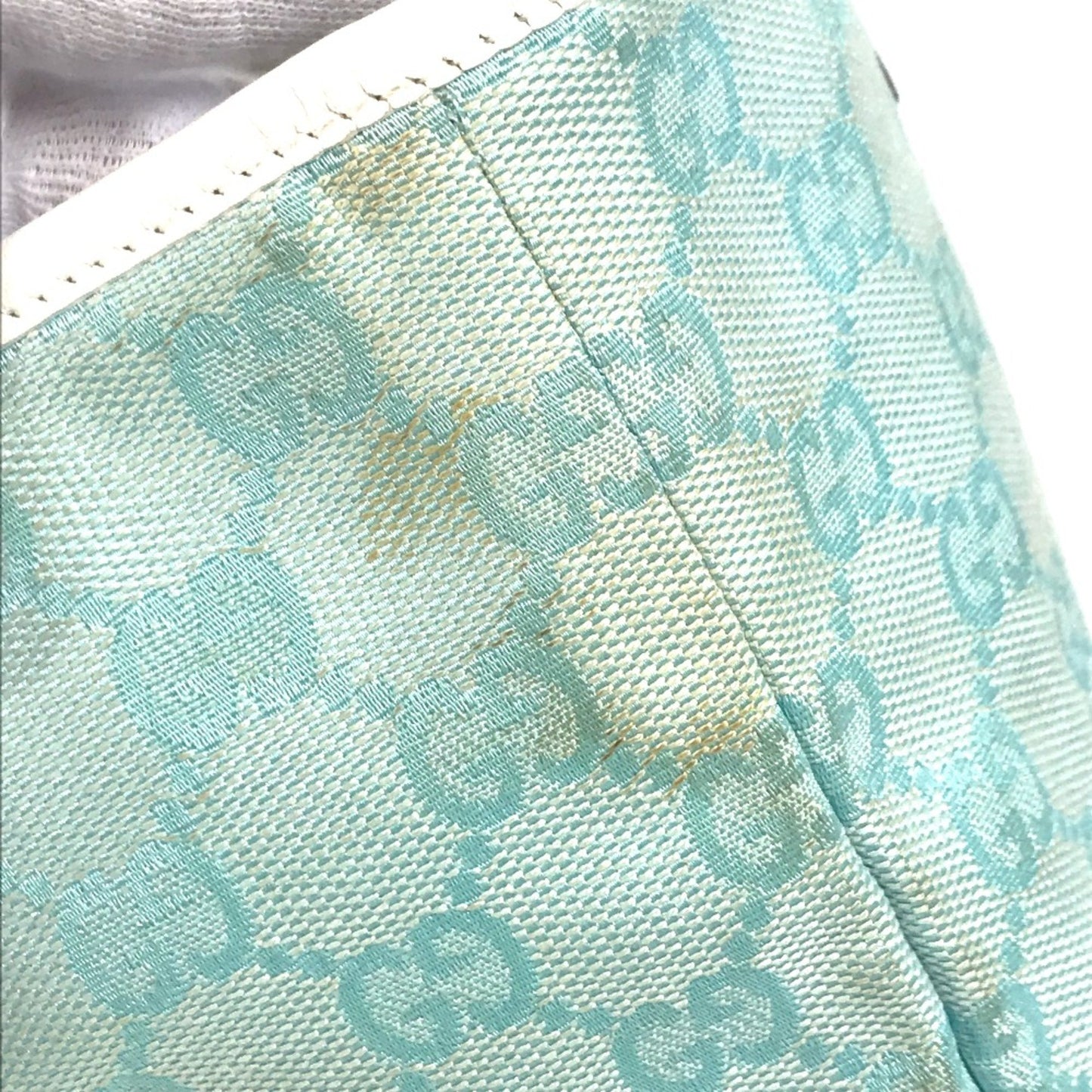 Gucci 002-1099 Shoulder Bag Shoulder Bag Bag Tote Bag Blue White