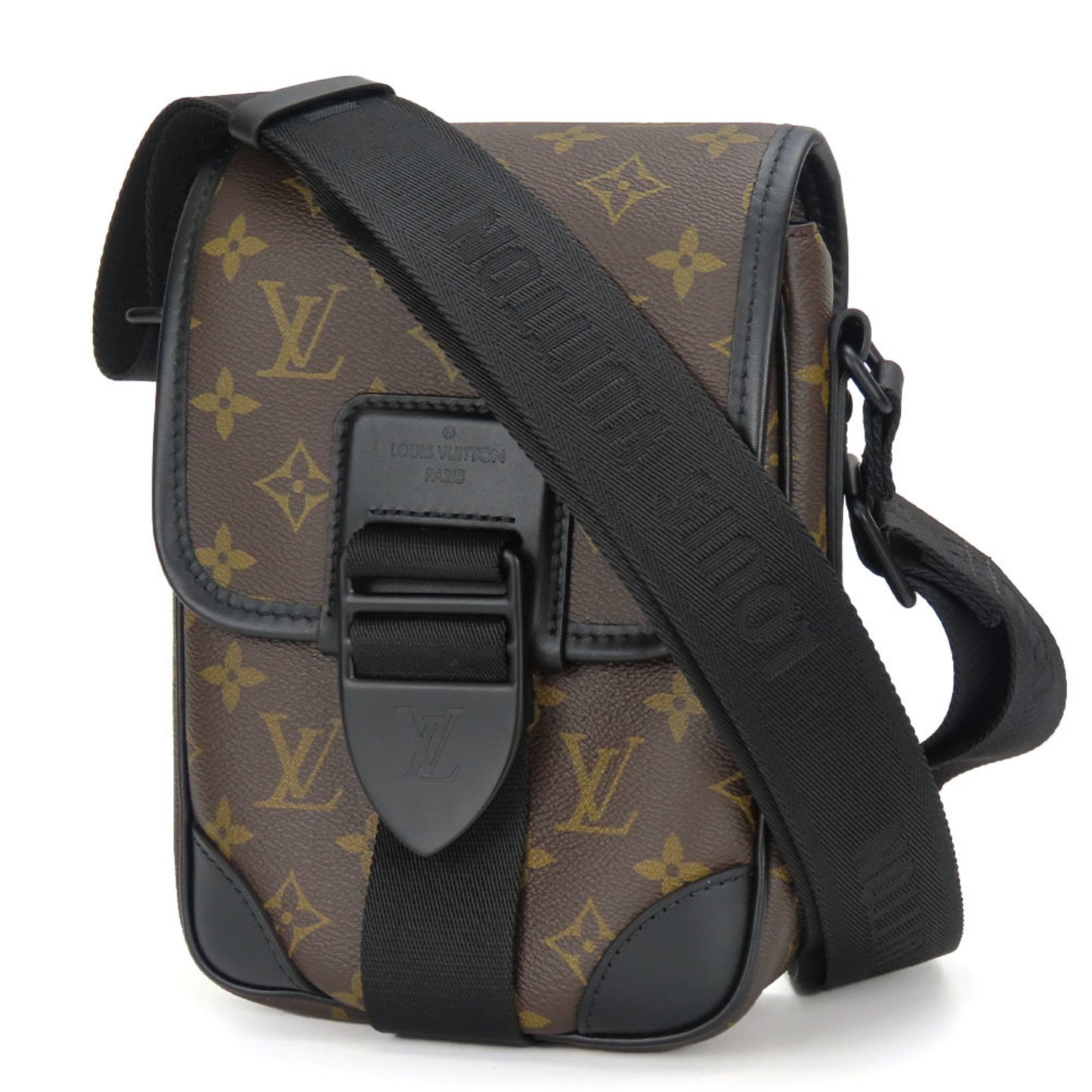 Louis Vuitton Shoulder Bag Archie M46442 Monogram Macassar Brown Black