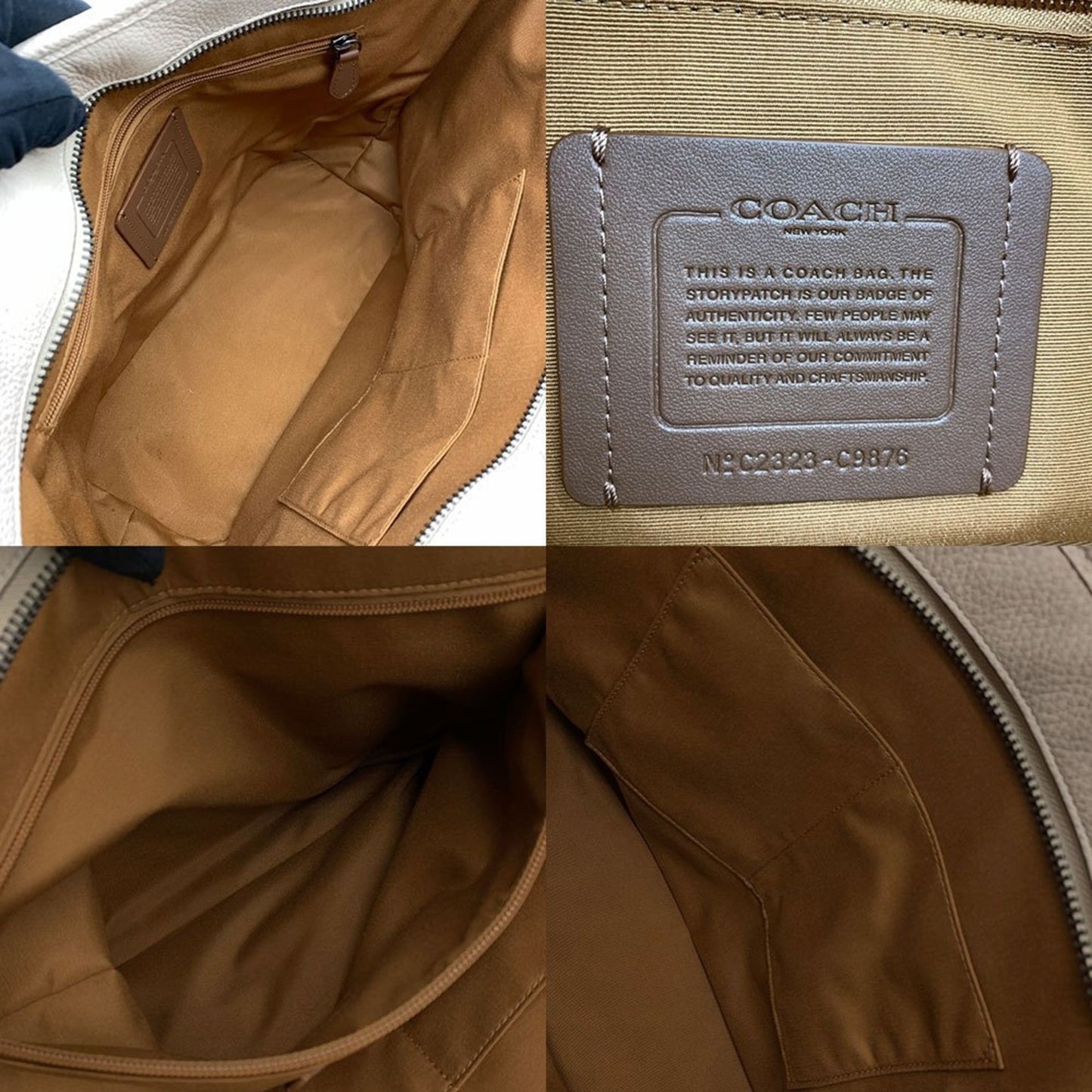 Leather Coach Tote Bag