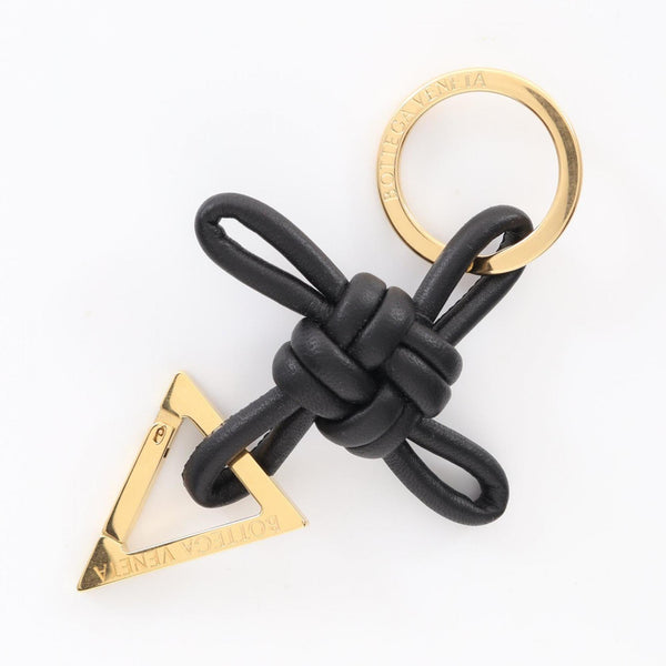 Bottega Veneta Triangle Key Ring Holder Leather