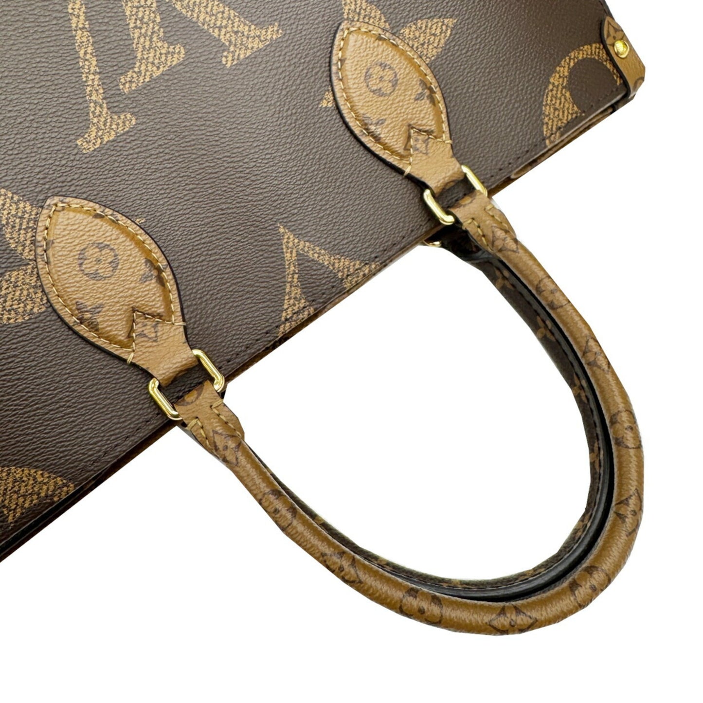Louis Vuitton On The Go Mm M45321 Monogram Giant Reverse Tote Bag With Rfid