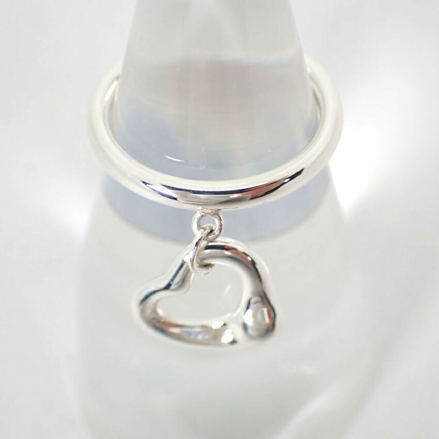 Tiffany 925 Heart Ring Size 7 J9-3