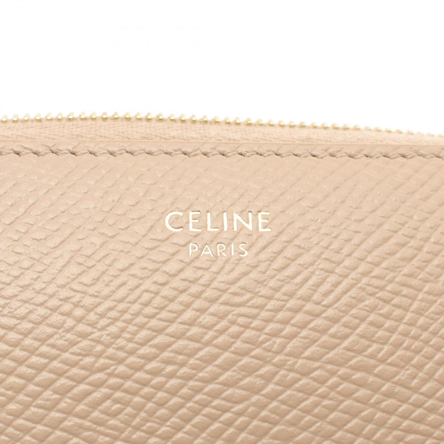 Celine Large Zipped Wallet Round Long Leather
