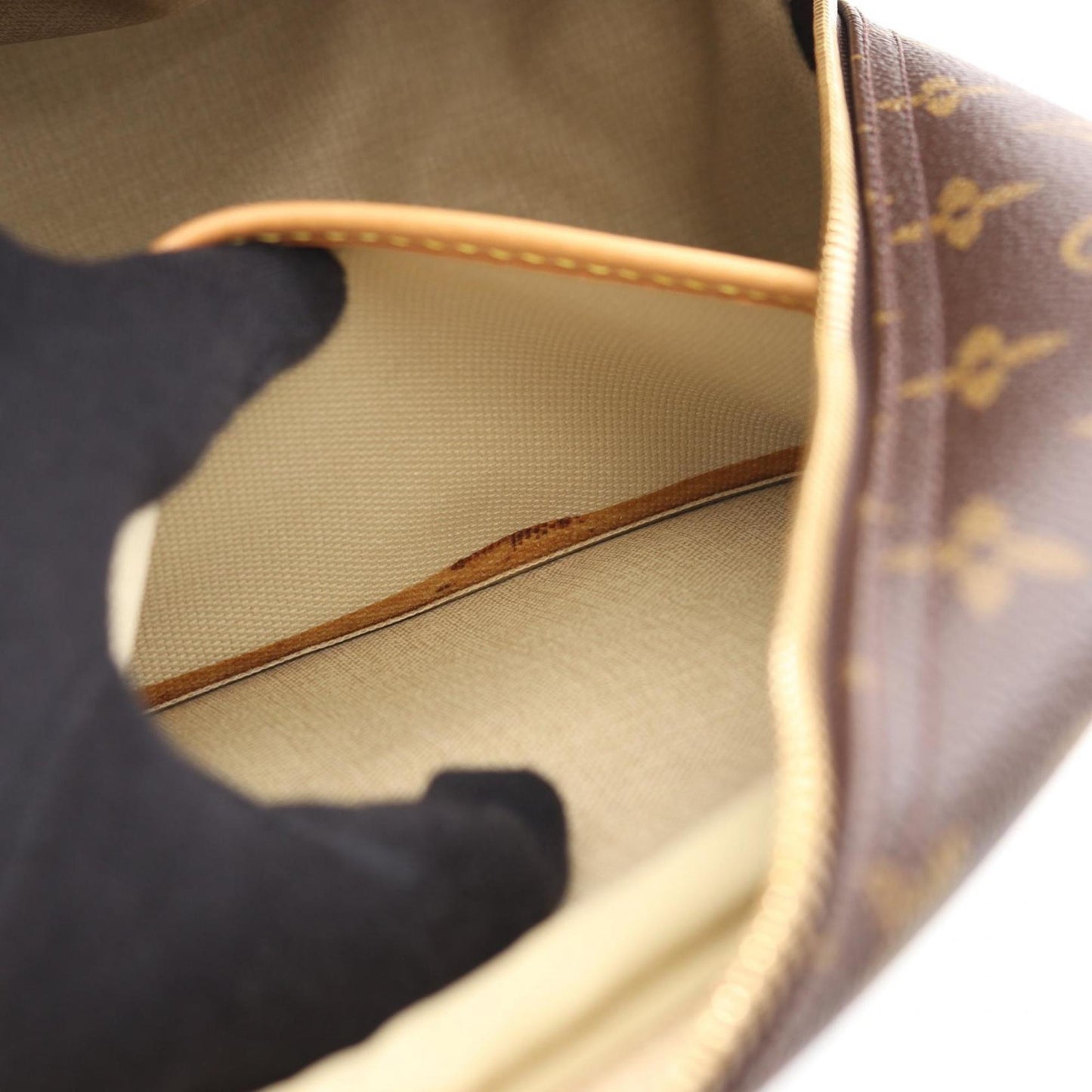 Louis Vuitton Deauville Bowling Vanity Handbag In Coated Canvas And Leather With Monogram Design