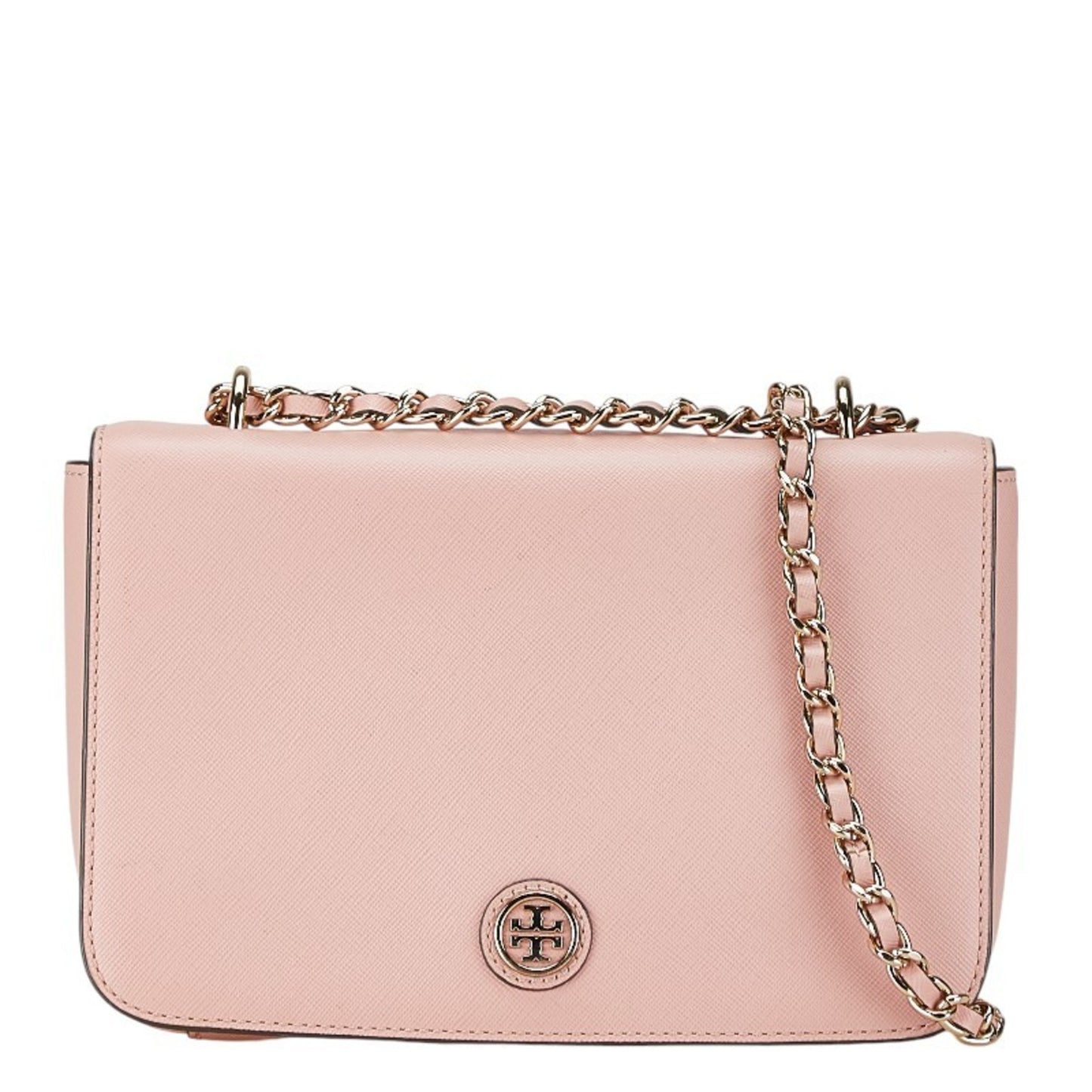 Tory Burch Chain Shoulder Bag Pink Leather