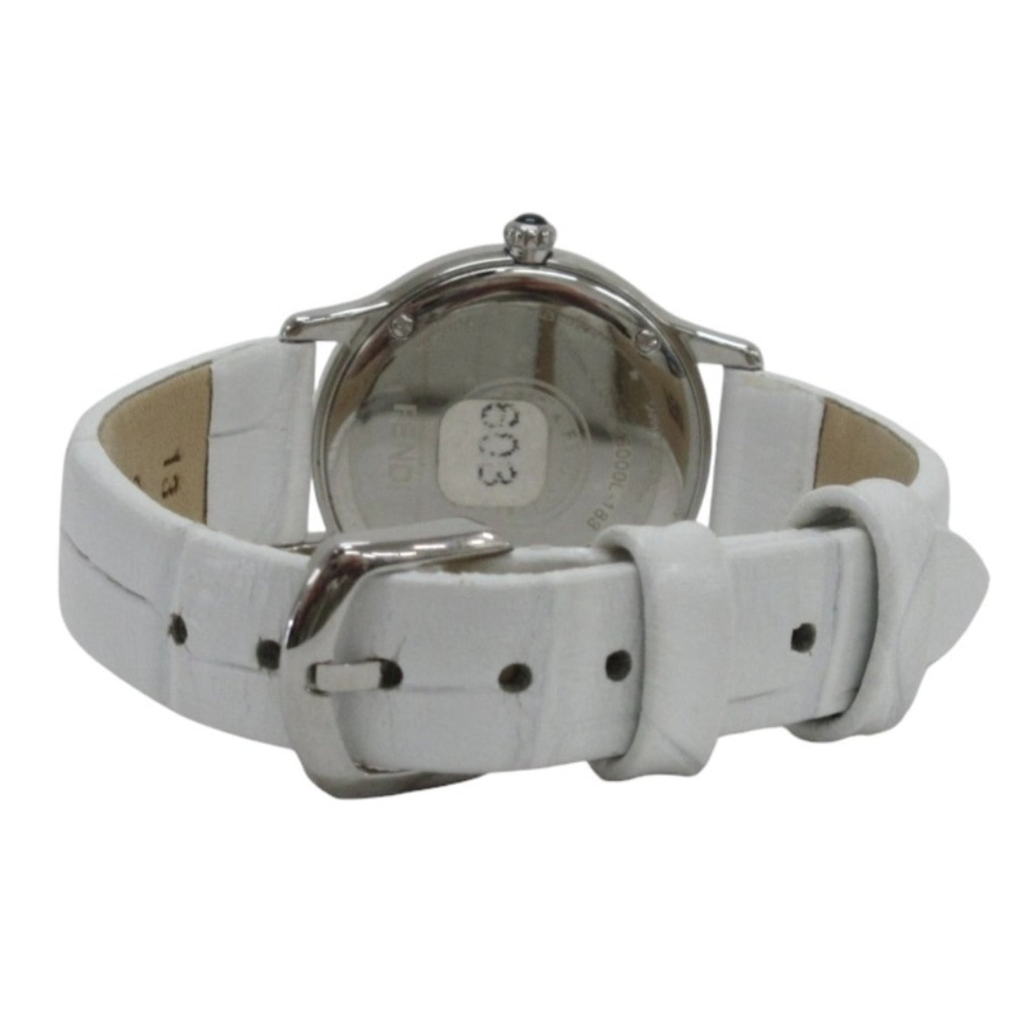 Fendi Shell Dial 12P Diamond Watch 25000L White