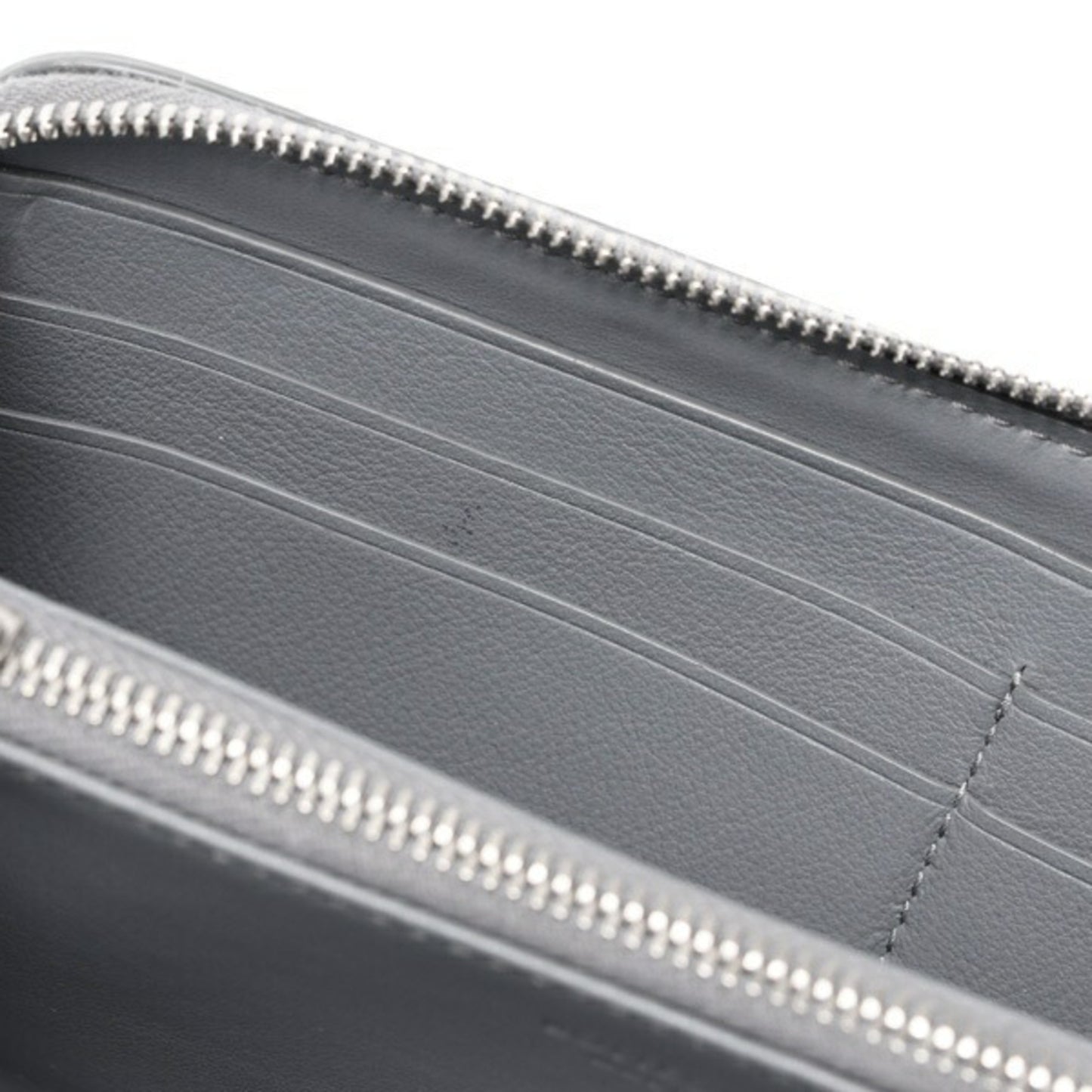 Bottega Veneta Intrecciato Zip Around Wallet Round 749427 Leather Gray K-157902