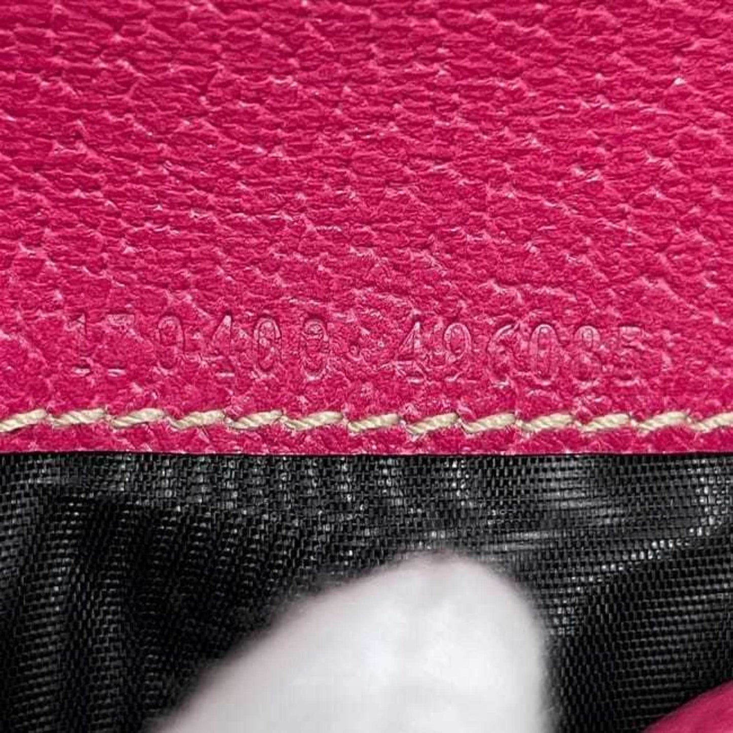 Gucci Tri-Fold Wallet Ec-23919 Black Pink 170400 Pvc Leather 4906085 Gucci Compact