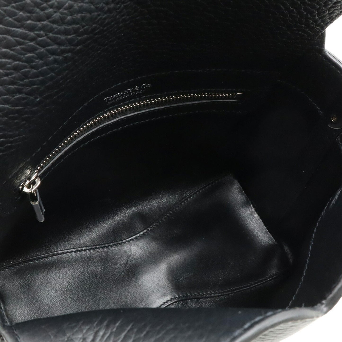 Tiffany & Co. Return To Tiffany Handbag Shoulder Bag Leather Black