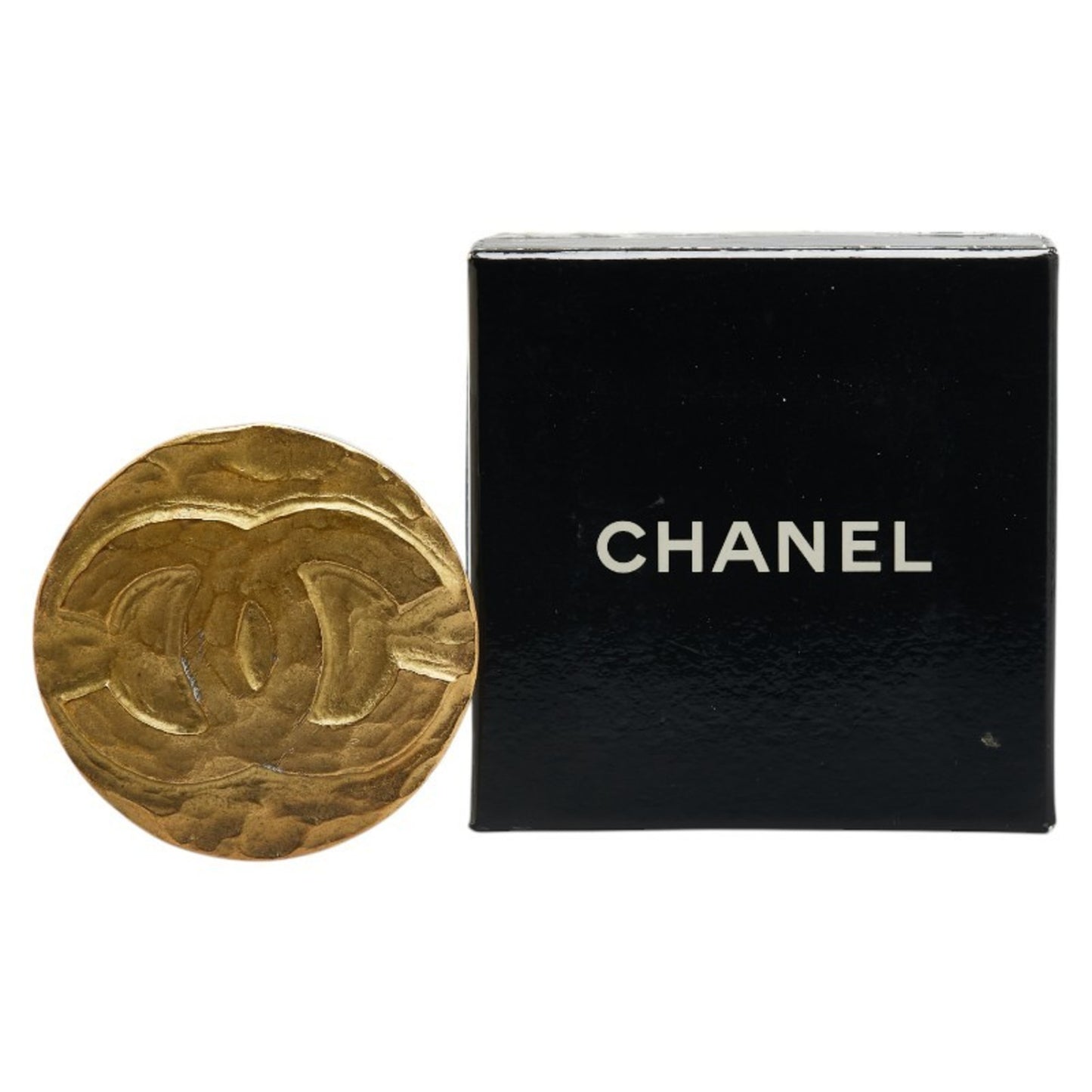 Chanel Coco Mark Brooch Gold Plated