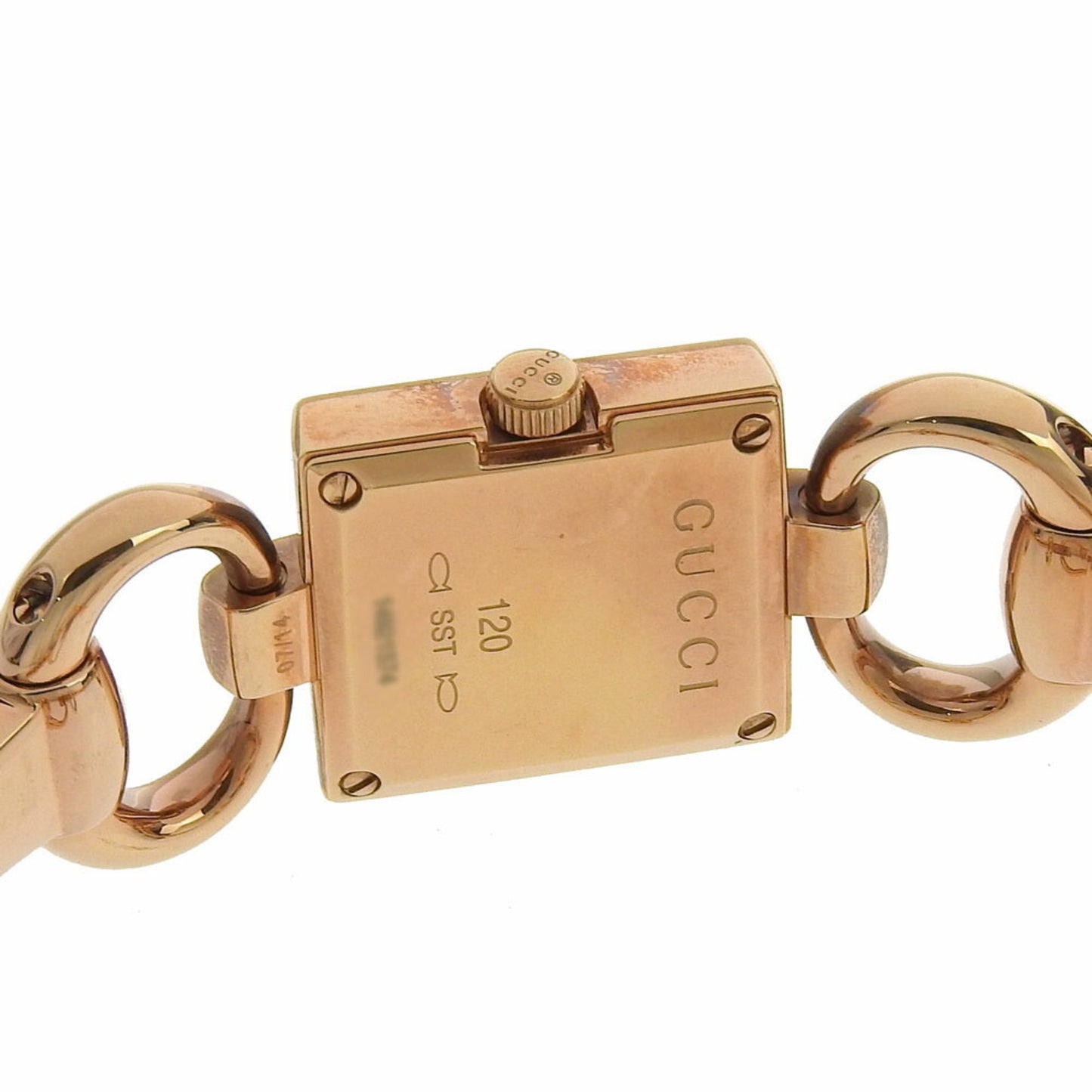 Gucci Interlocking G Tornavoni 120 Square Shell Dial Quartz Watch Battery Operated 18Mm