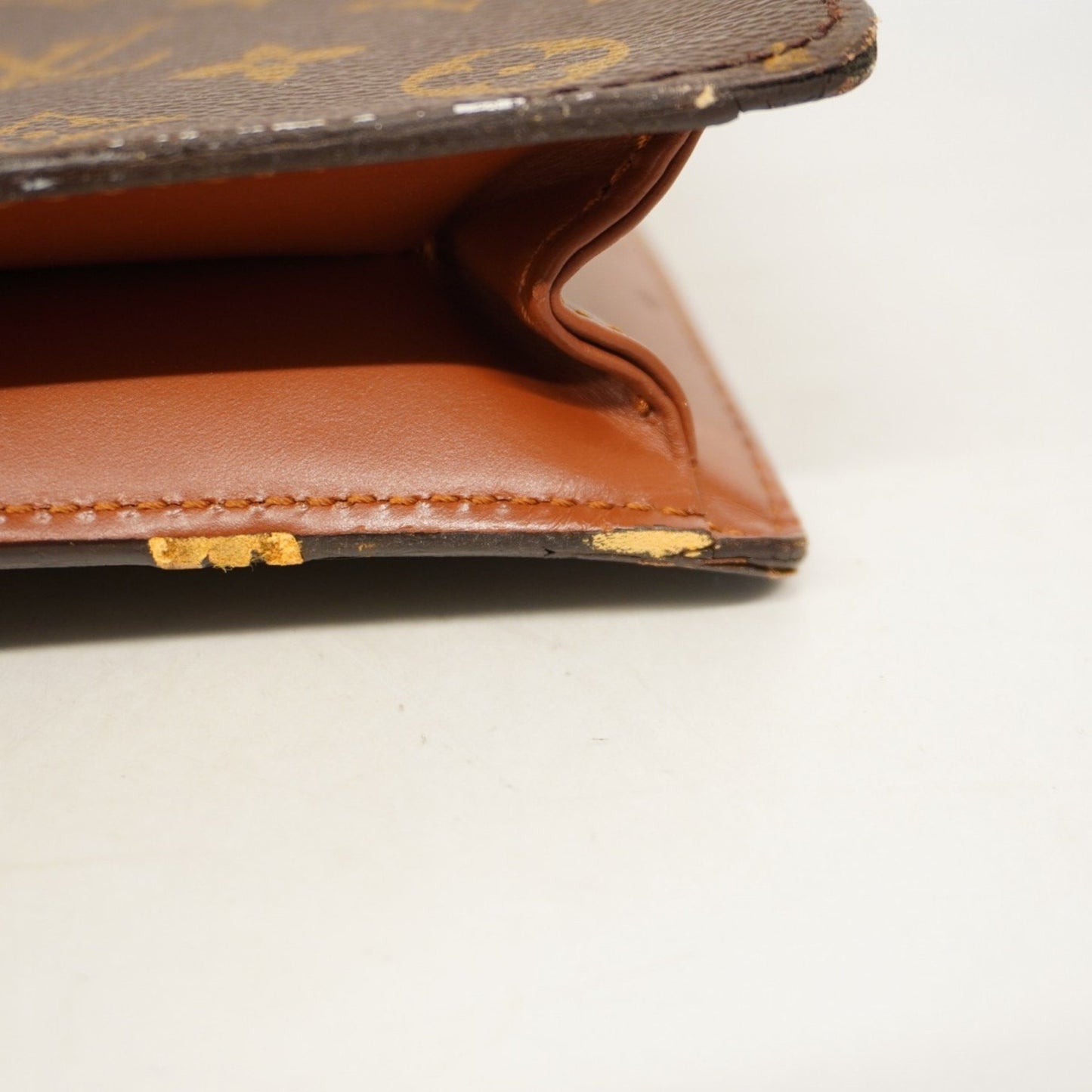 Louis Vuitton Monogram Porte-Document Bandouliere Handbag M53338 Brown