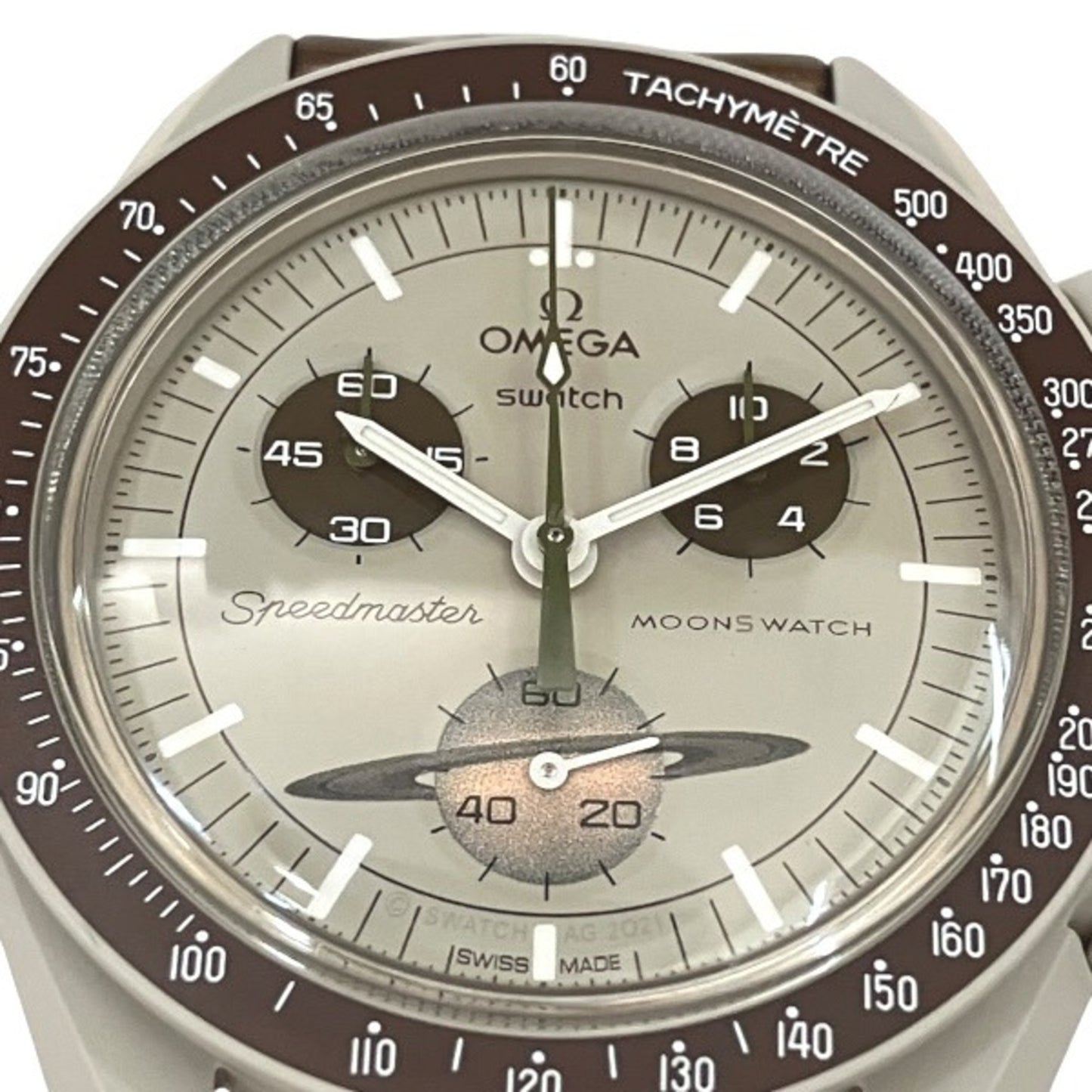 Omega X Swatch Moonswatch Mission To Saturn So33T100 Quartz