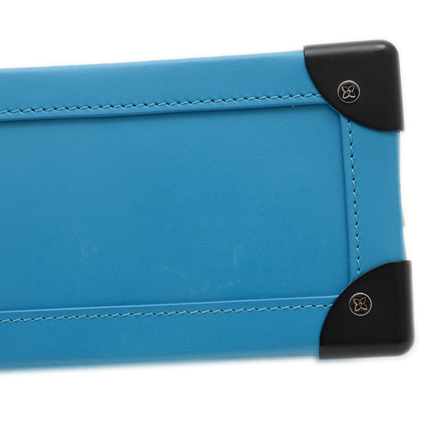 Louis Vuitton Monogram See-Through Soft Trunk Shoulder Bag Turquoise M45074