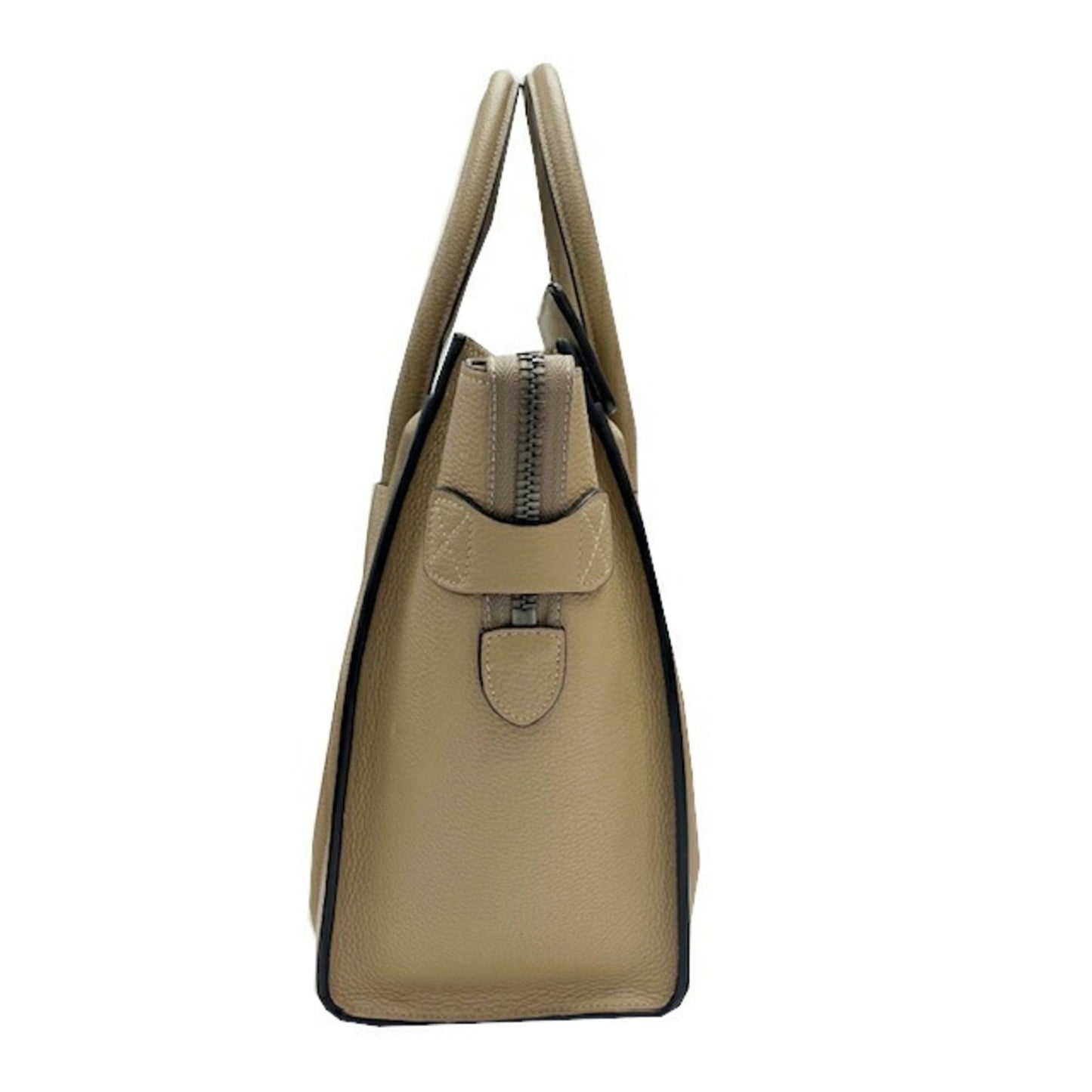 Celine Luggage Micro Shopper Leather Greige Handbag Tote Bag