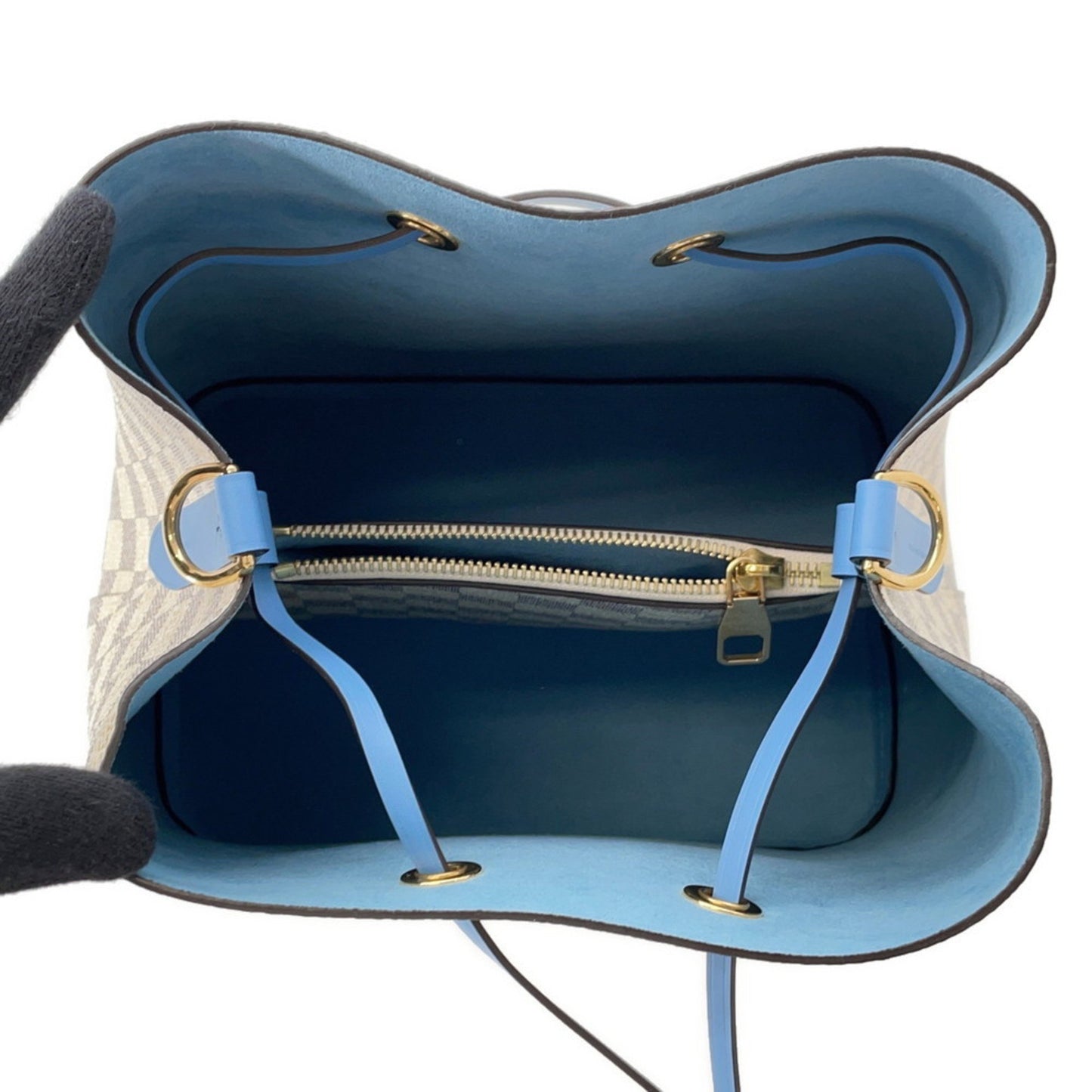 Louis Vuitton Shoulder Bag Damier Azur Neonoe N40153 Louis Vuitton Blue