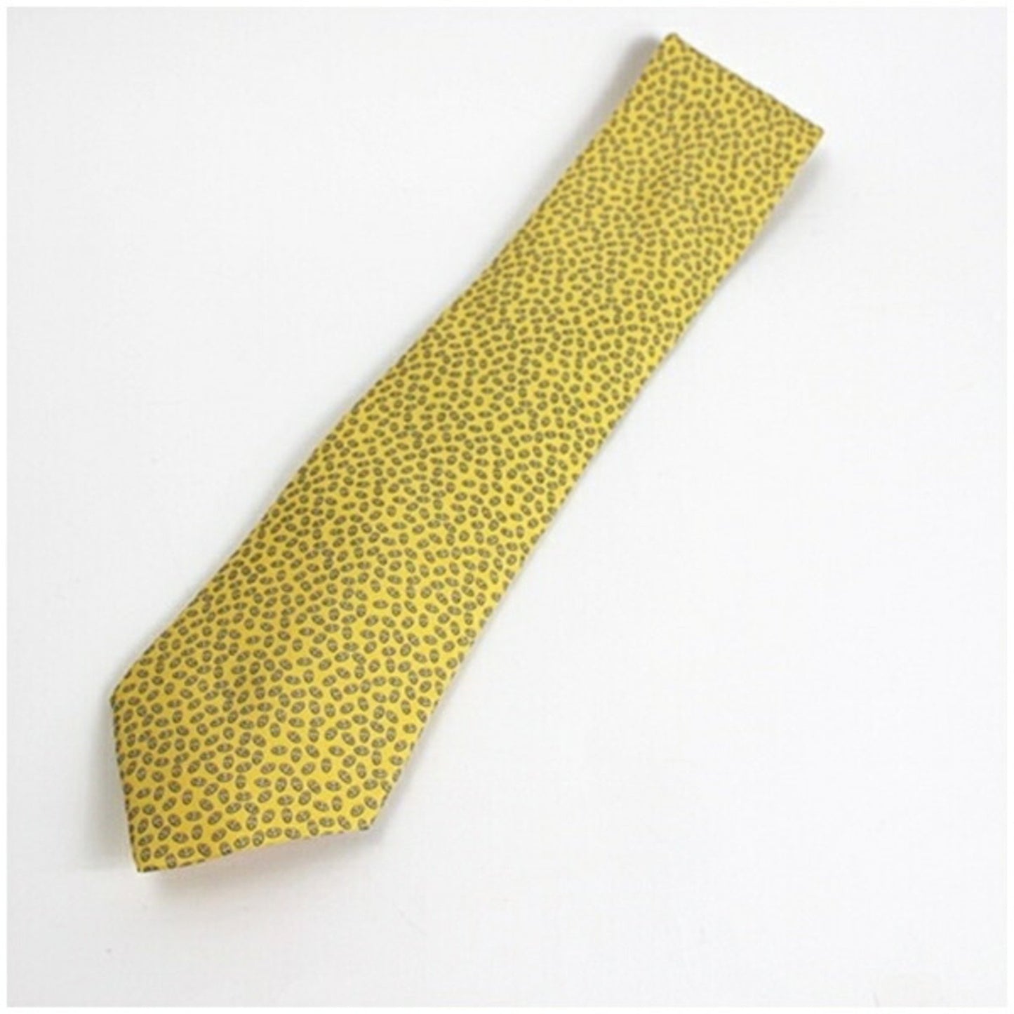Hermes Silk Necktie Chaine D'Ancre Pattern Hermes