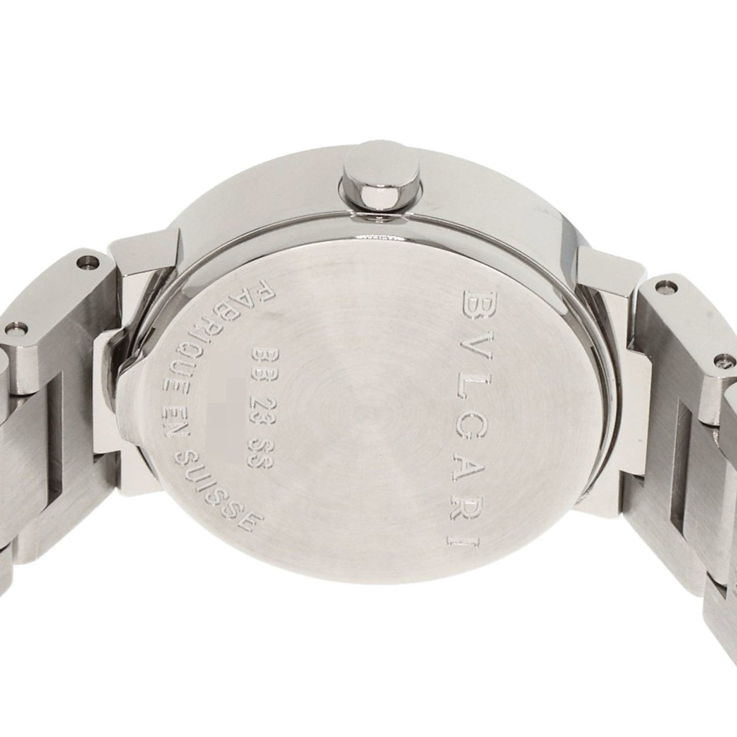 Bvlgari Bb23Ss 12P Diamond Watch Stainless Steel Ss