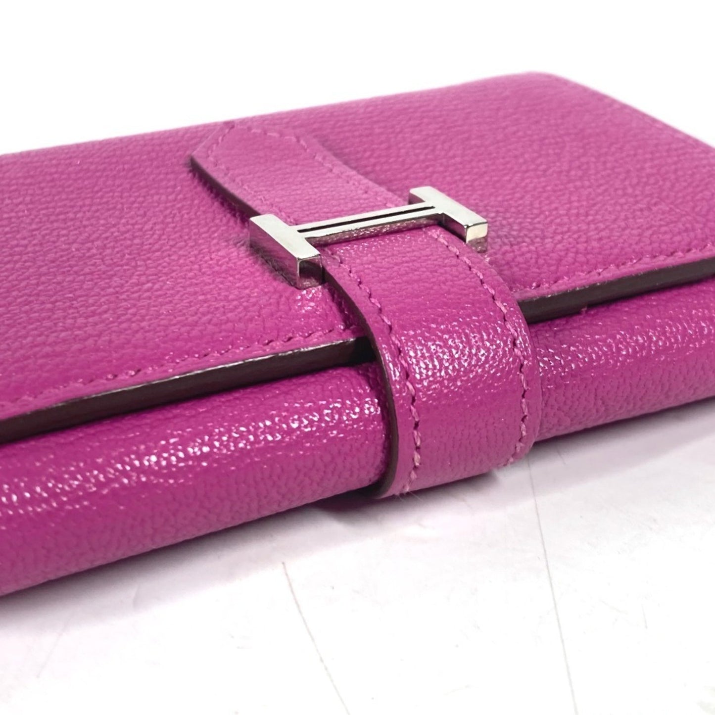 Hermes Bearn Compact Combination Wallet Tri-Fold Chevre