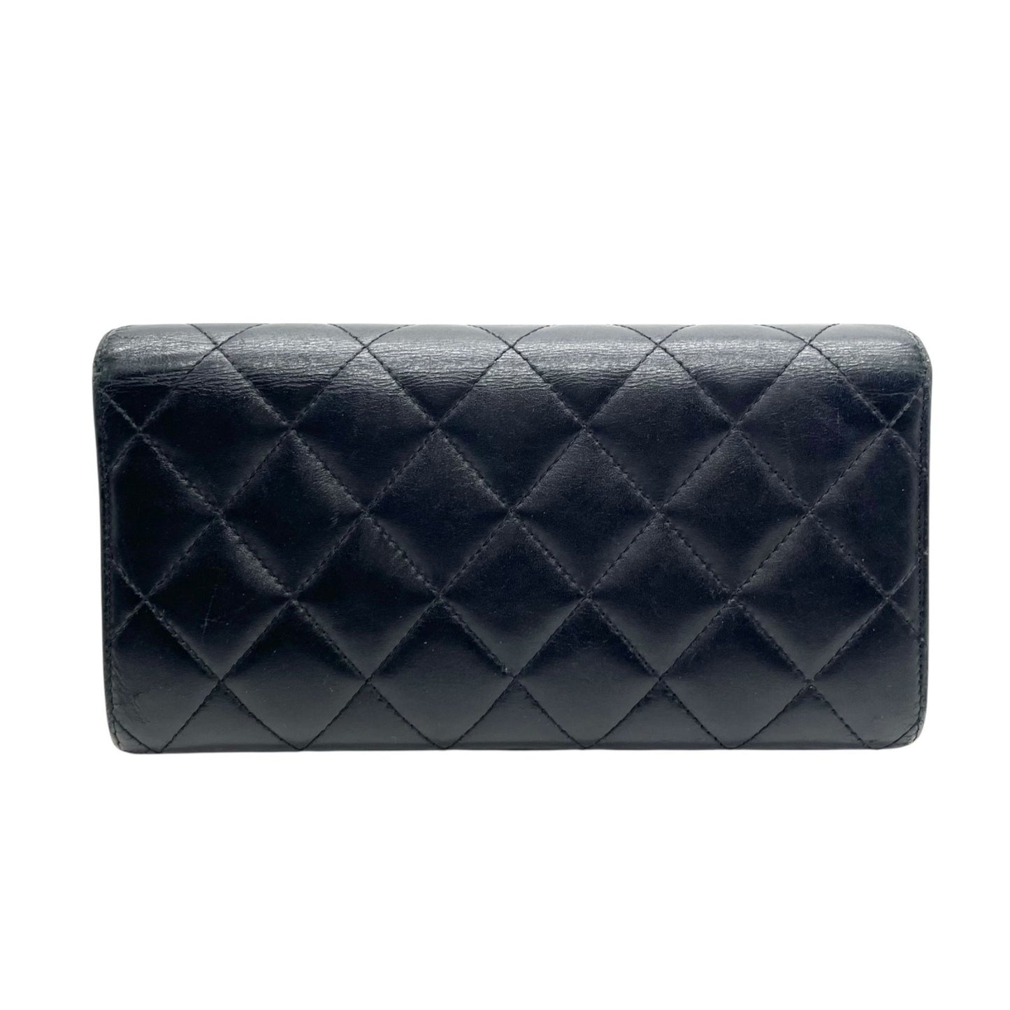 Chanel Cambon Line Bifold Long Wallet With Coco Mark