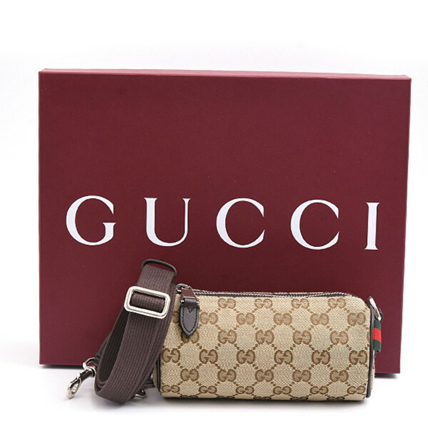 Gucci Gg Canvas Mini Cylinder Shoulder Bag