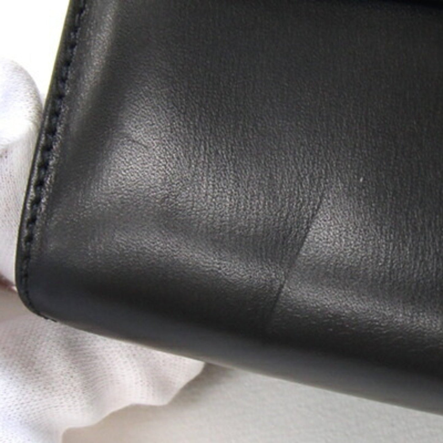 Salvatore Ferragamo Gancini Shoulder Bag 2147 97 Black Leather Pochette